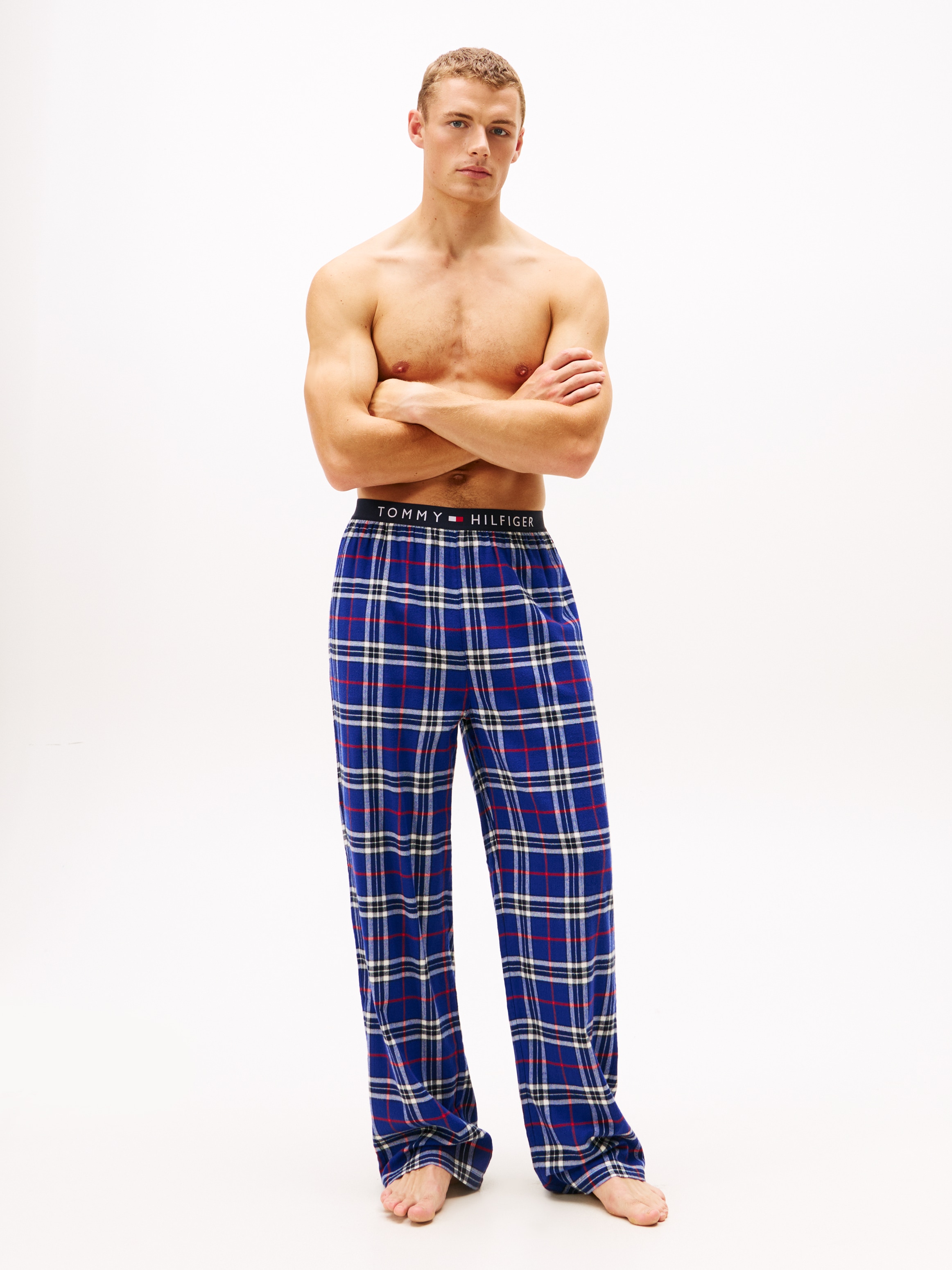Tommy Hilfiger Underwear Pyjamahose »FLANNEL WAISTBAND«  mit elastischem Bund, gerades Bein