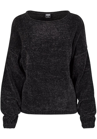 Rundhalspullover »Urban Classics Damen Ladies Oversize Chenille Sweater«, (1 tlg.)