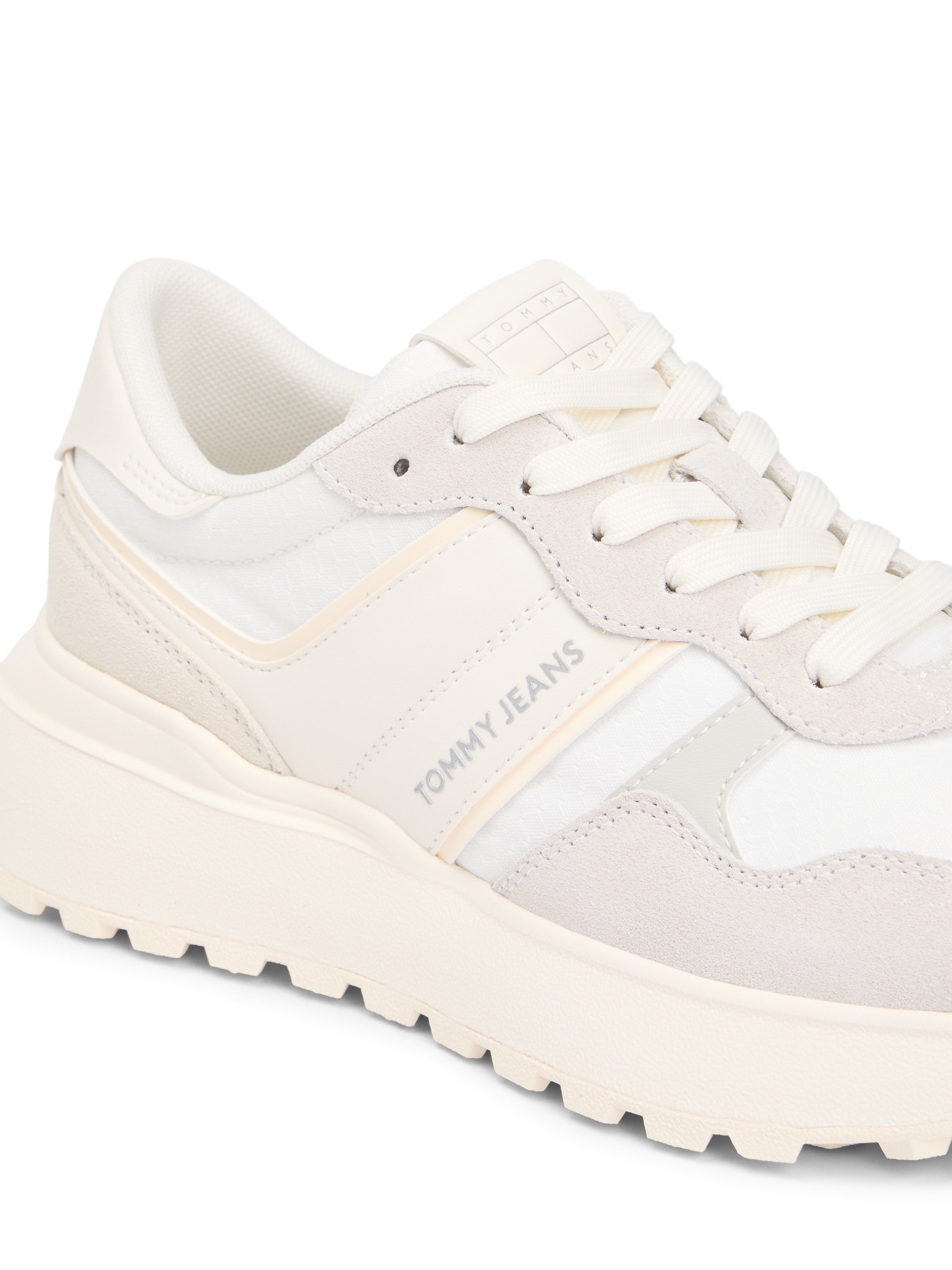 Tommy Jeans Keilsneaker "TJW CLEATED RUNNER SUEDE MIX", Freizeitschuh, Halb günstig online kaufen