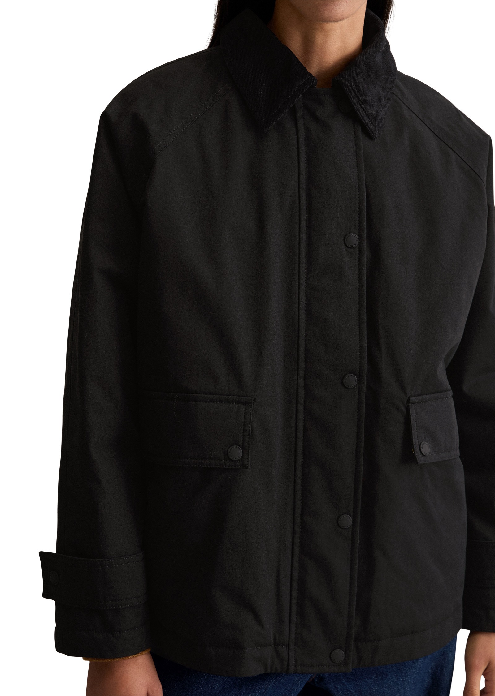 Marc O'Polo DENIM Kurzmantel »aus Waxed-ORganic-Cotton-Nylon-Mix«