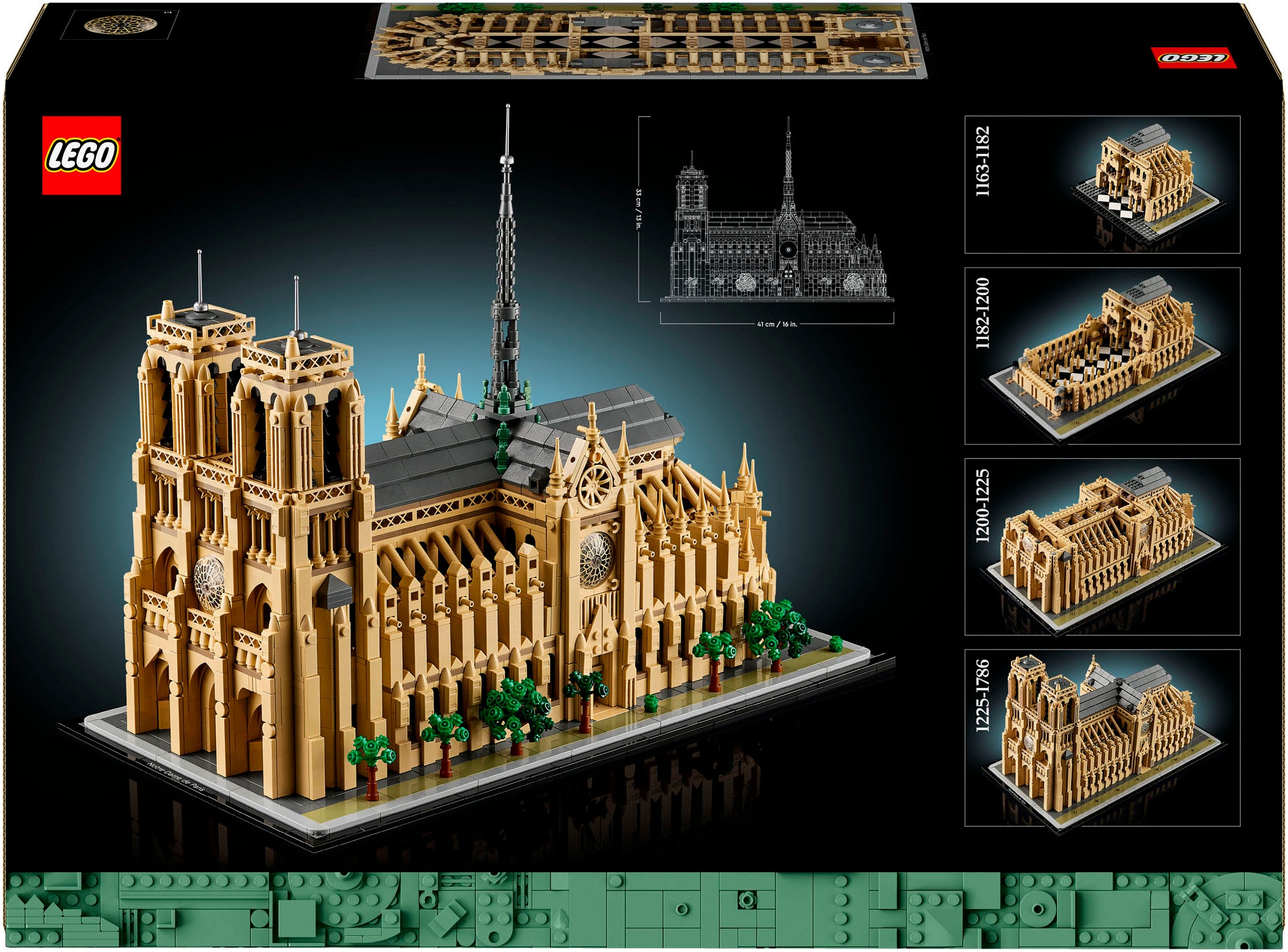 LEGO® Konstruktionsspielsteine »Notre-Dame de Paris (21061), LEGO Architecture«, (4383 St.), Made in Europe