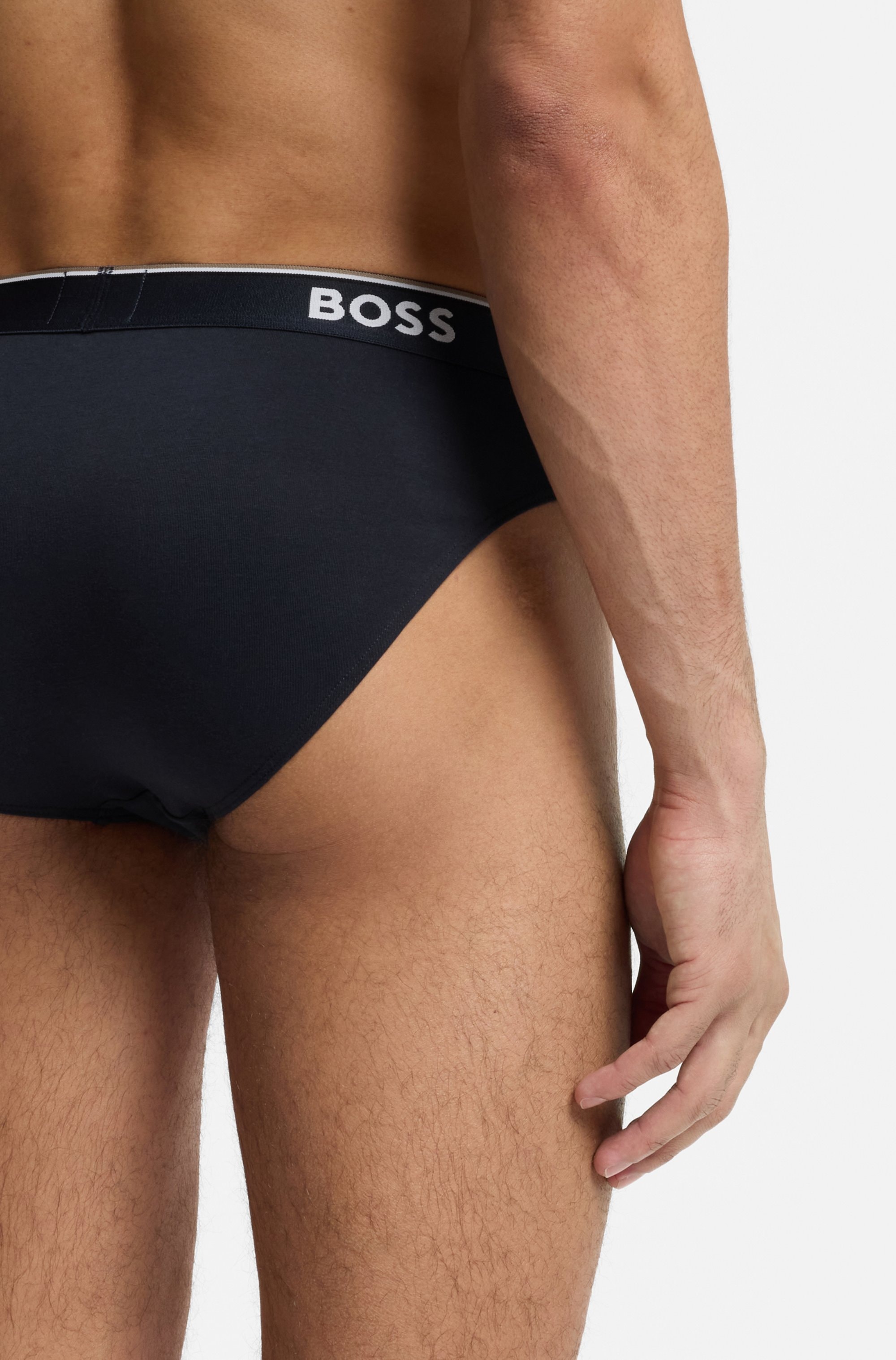 BOSS Slip aus elastischer Baumwolle, mittlere Bundhöhe