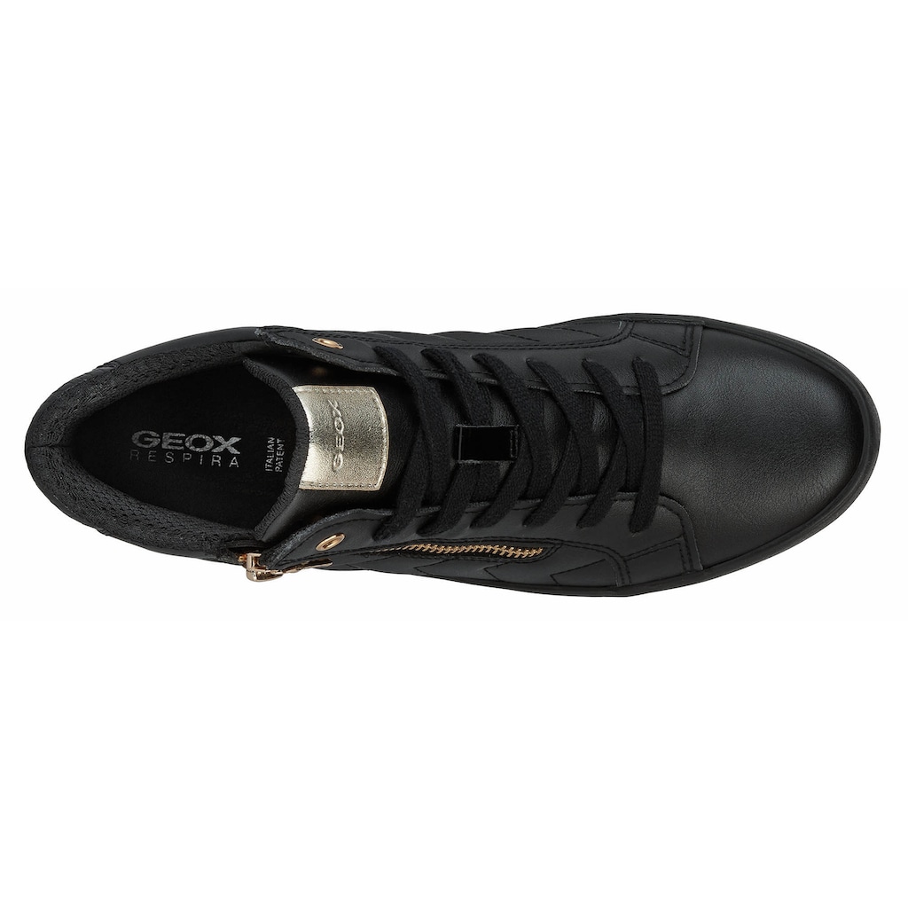Geox Sneaker »D BLOMIEE«, mit modischer Steppung, Freizeitschuh, Halbschuh, Schnürschuh
