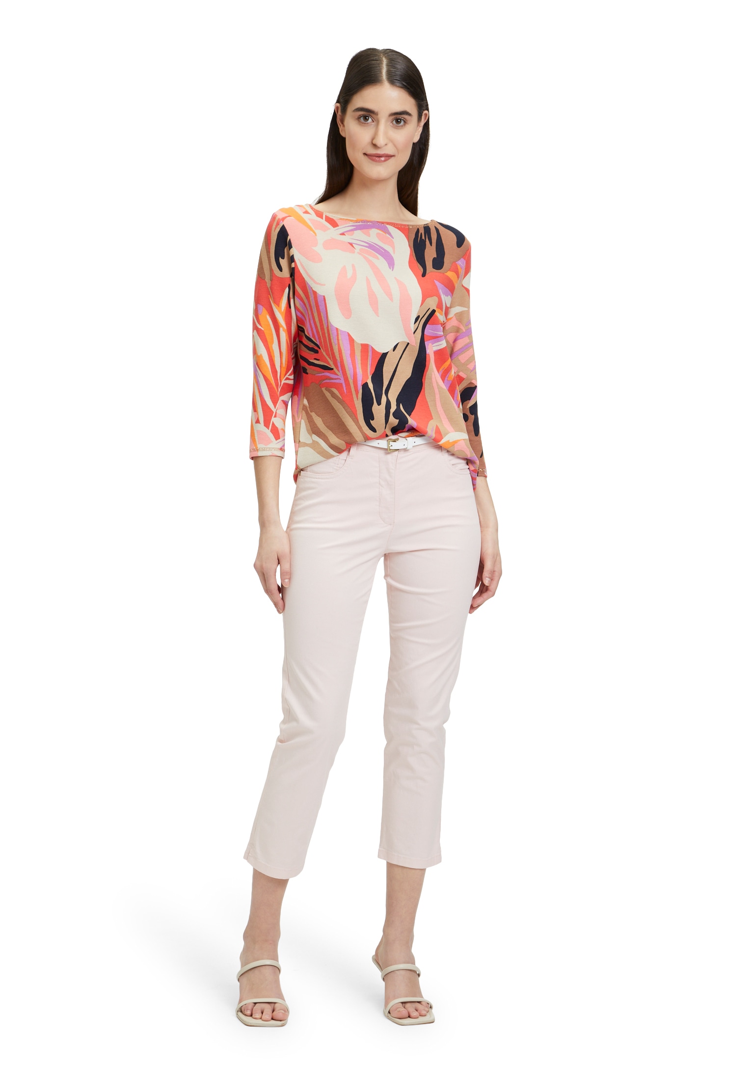 Betty Barclay Stoffhose »Betty Barclay Sommerhose mit Gürtel«, Mit Gürtel