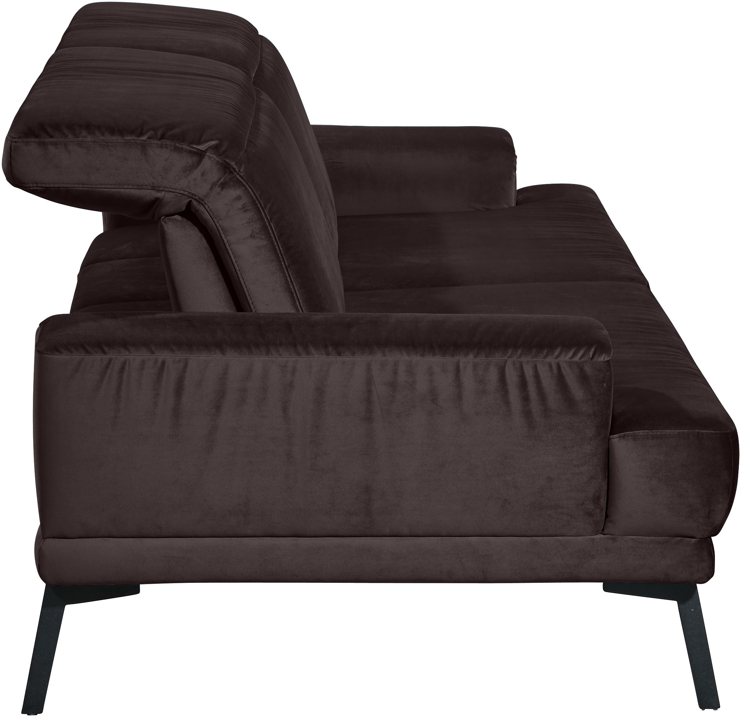 Musterring 2-Sitzer »MR 4580« inkl. Kopf- und Sitztiefenverstellung, Fuß schwarz, B198 x T103 cm