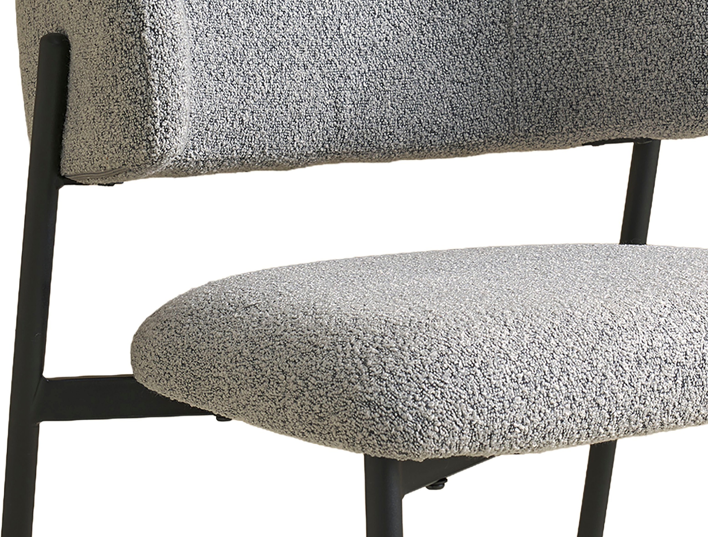 SCHÖNER WOHNEN-Kollektion Esszimmerstuhl »OSLO« (Set) 2 Stk.Bezug Bouclé, Untergestell Metall pulverbeschichtet