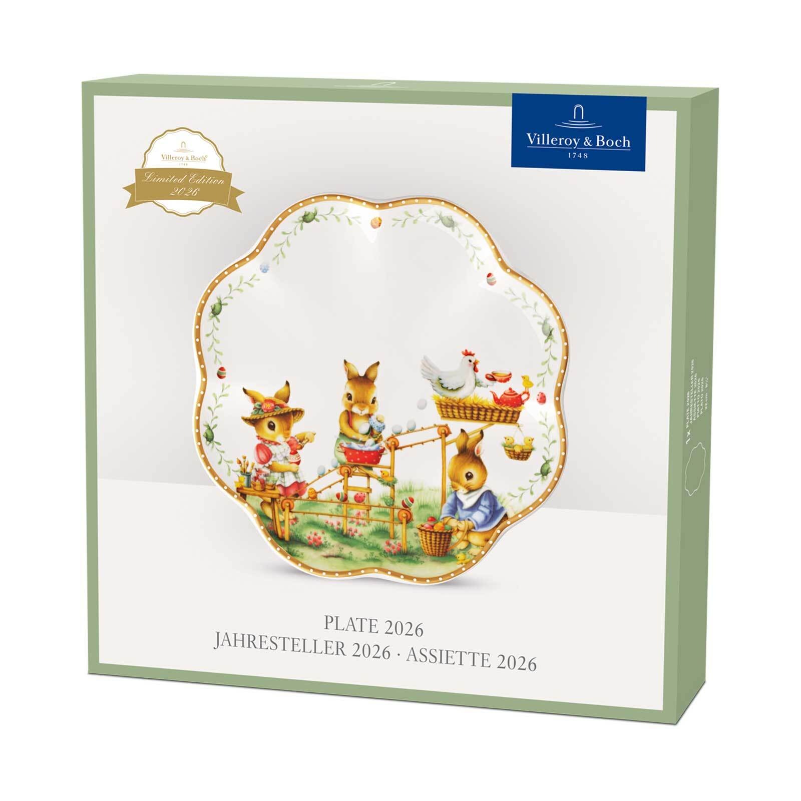 Villeroy & Boch Frühstücksteller »Teller Easter Edition 2026 ø 22,3 cm bunt« Handwäsche wird empfohlen