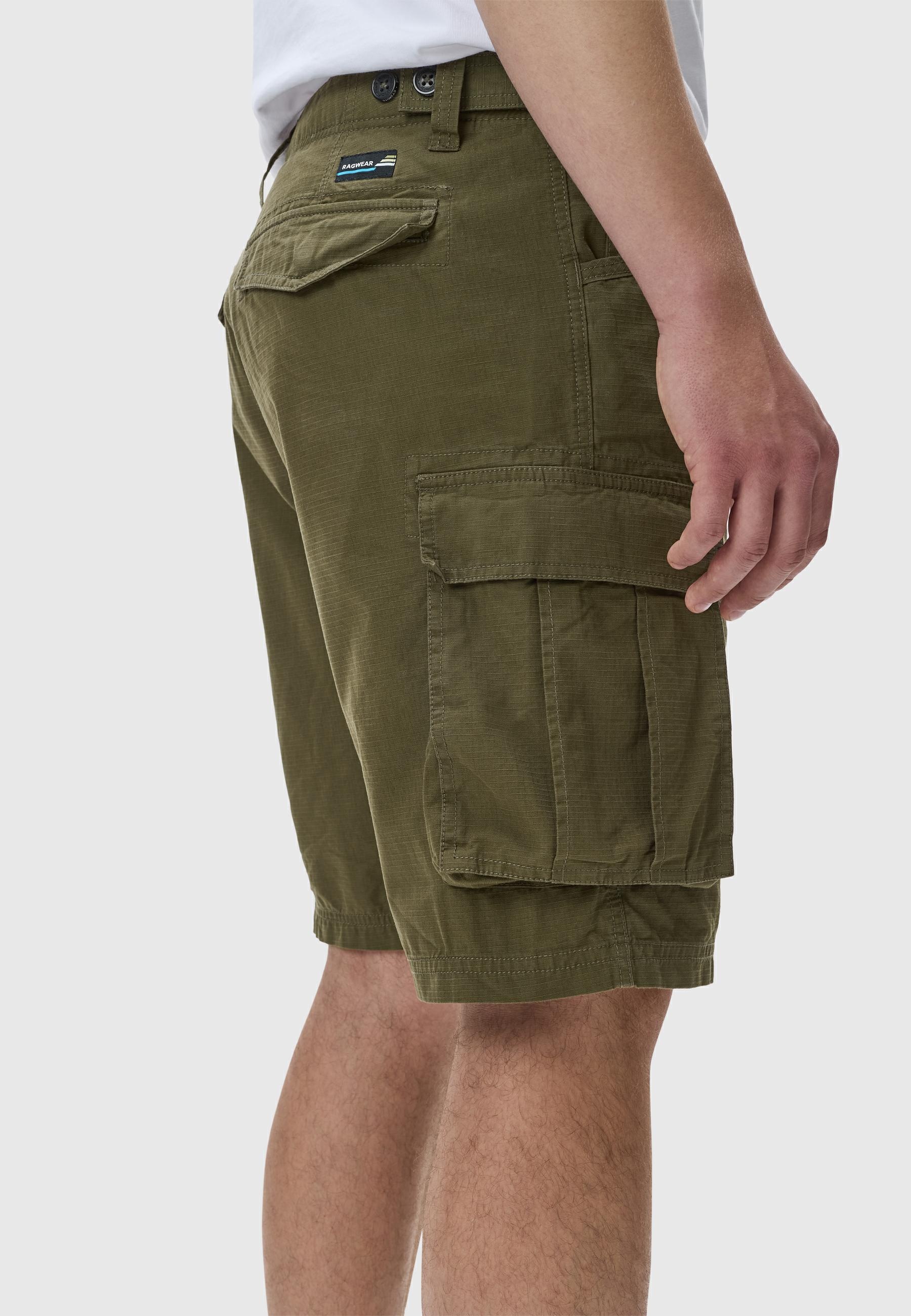Ragwear Shorts »Merly«, (1 tlg.), Kurze Herren Cargo-Hose mit großen Taschen