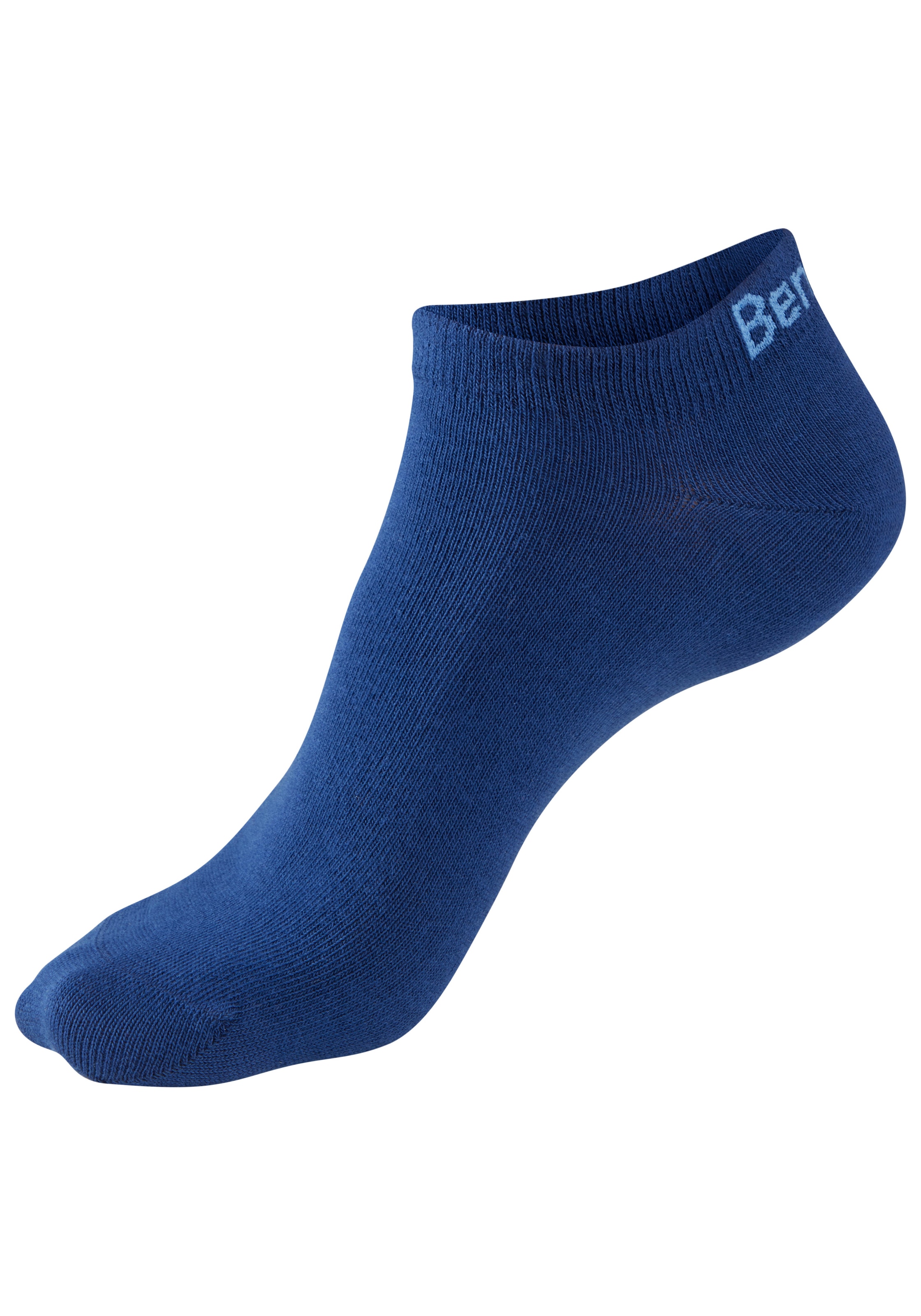 Bench. Sneakersocken »Damen und Herren Socken meliert und uni« Packung, 6 Paar tlg. mit ansprechendem Streifen- Design und uni