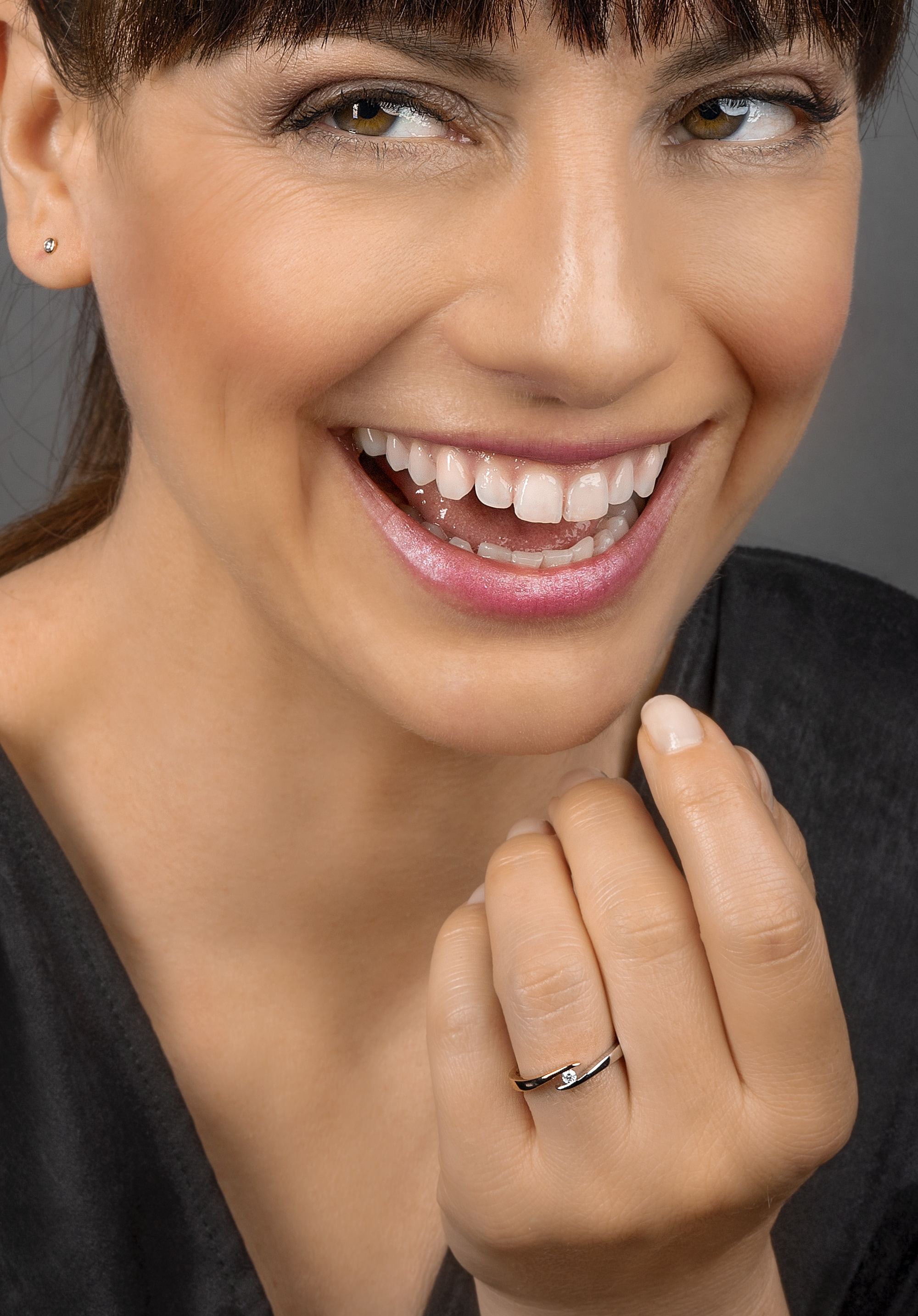 ONE ELEMENT Diamantring »0,10 ct Diamant Brillant Spannfassung Ring aus 585 Gelbgold«, aus 585 Gelbgold – ein Hauch von Luxus für den Alltag