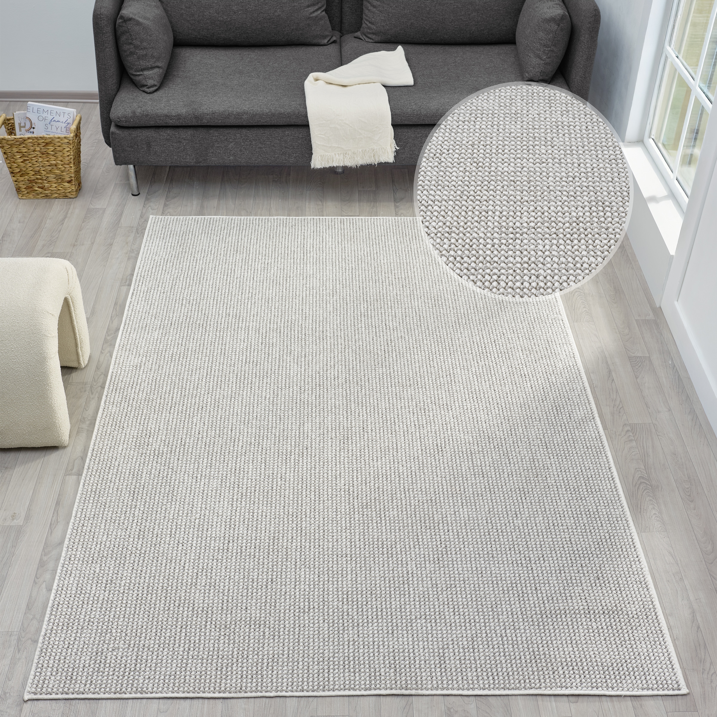 OTTO home Teppich "Lilri" rechteckig 10 mm Höhe Wolloptik, Wohnzimmer, Schl günstig online kaufen