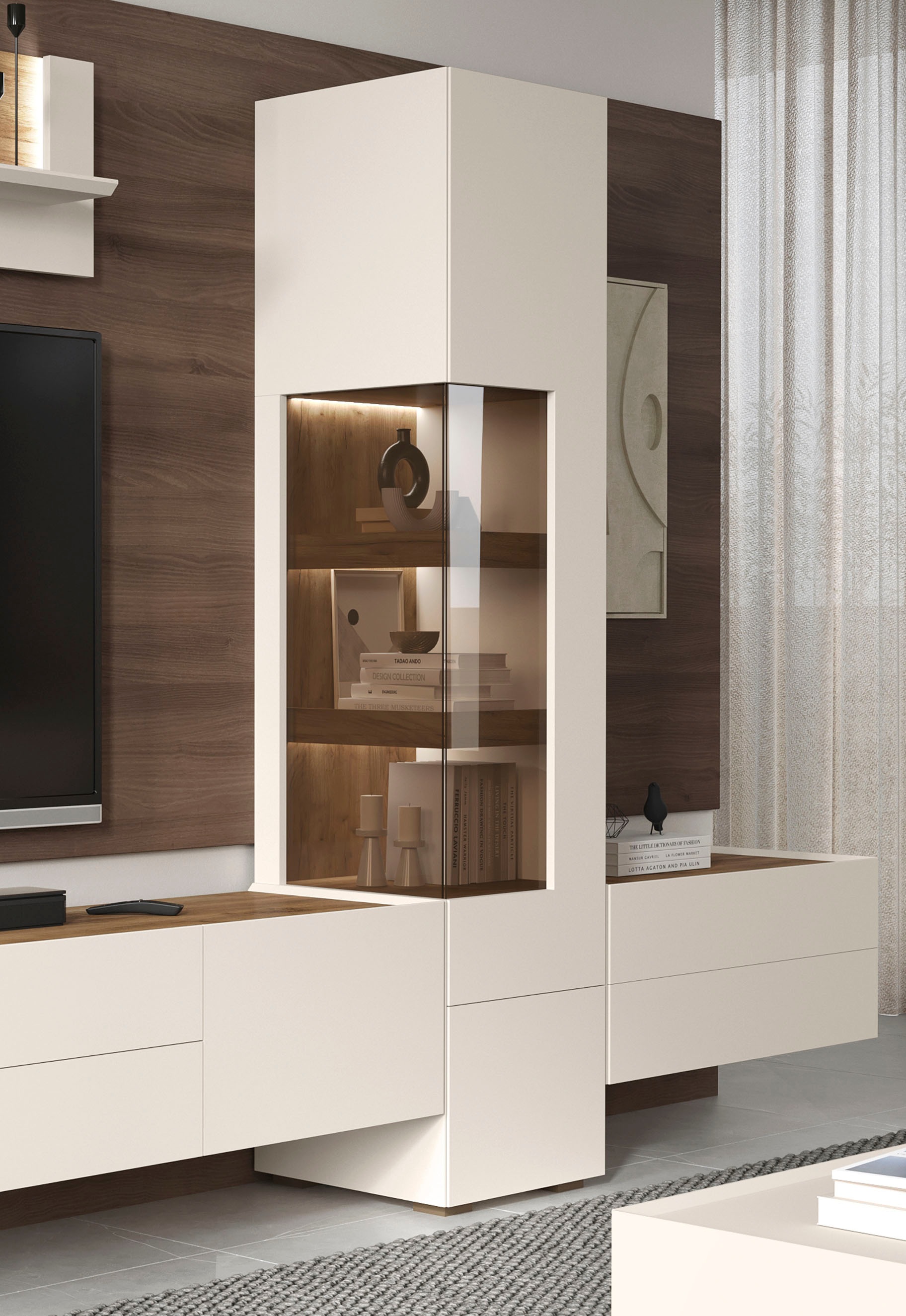 Places of Style TV-Board "Sky45", (H/B/T): 37/90/47cm), Lackiert mit wasser günstig online kaufen