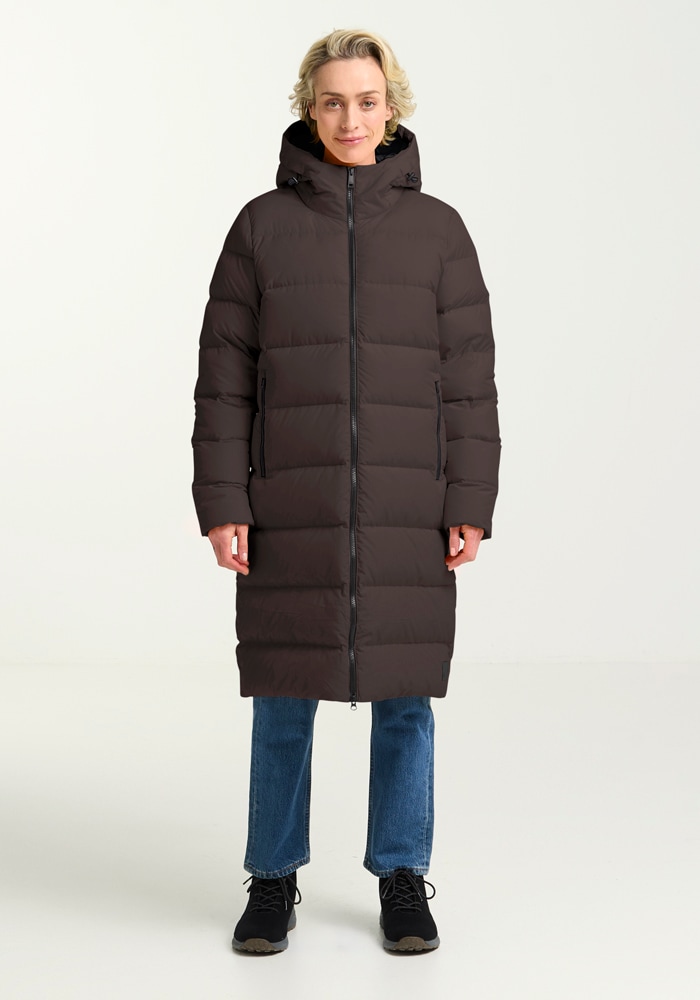 Jack Wolfskin Daunenmantel "FROZEN PALACE COAT W RDS" mit wärmender Daunenfüllung aus Entendaune und Federn, winddicht