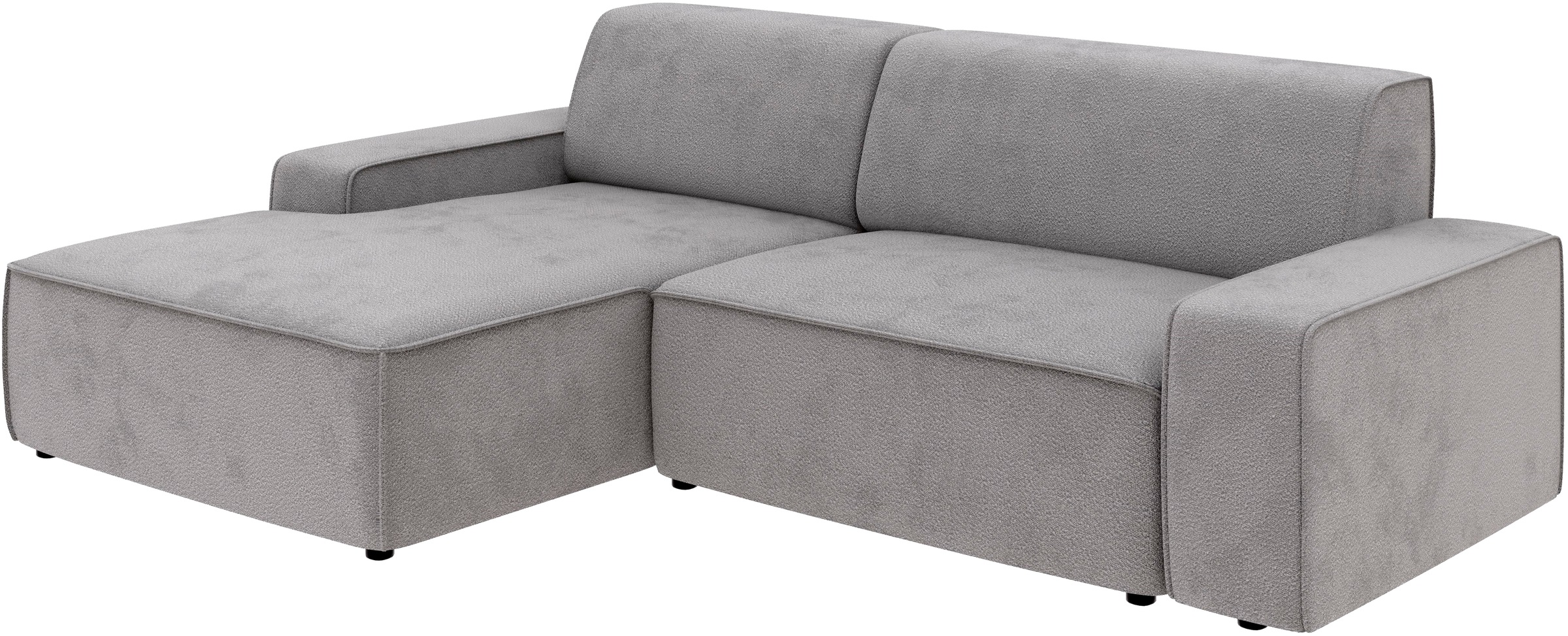 TRENDMANUFAKTUR Ecksofa »Graz, wahlweise mit Sitzvorschub und Bettkasten, L-Form, Breite 246 cm«, in Cord-, haustierfreundlichem LEO Struktur- oder LUMOS-3D-Bezug