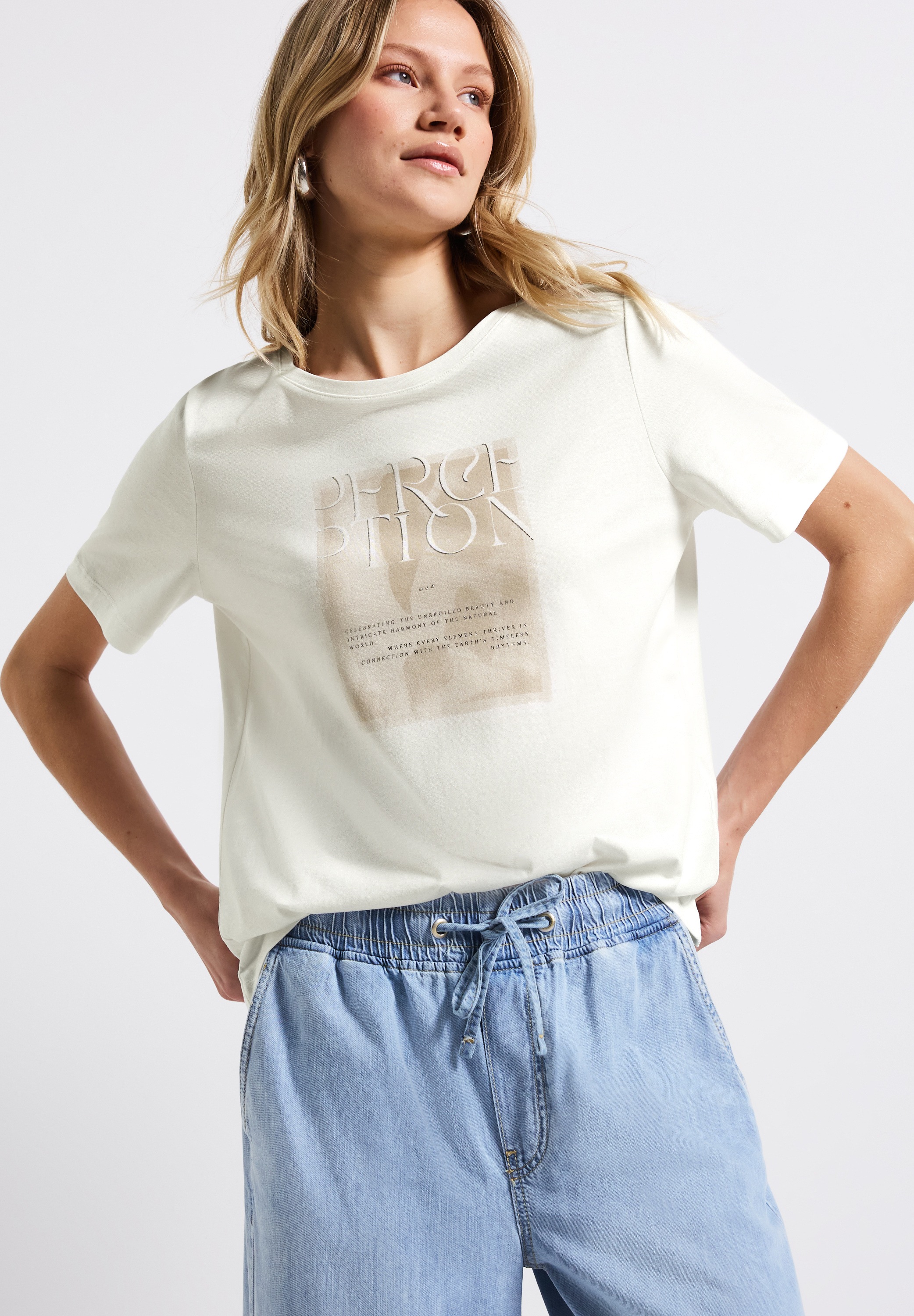 STREET ONE T-Shirt, mit Frontprint günstig online kaufen