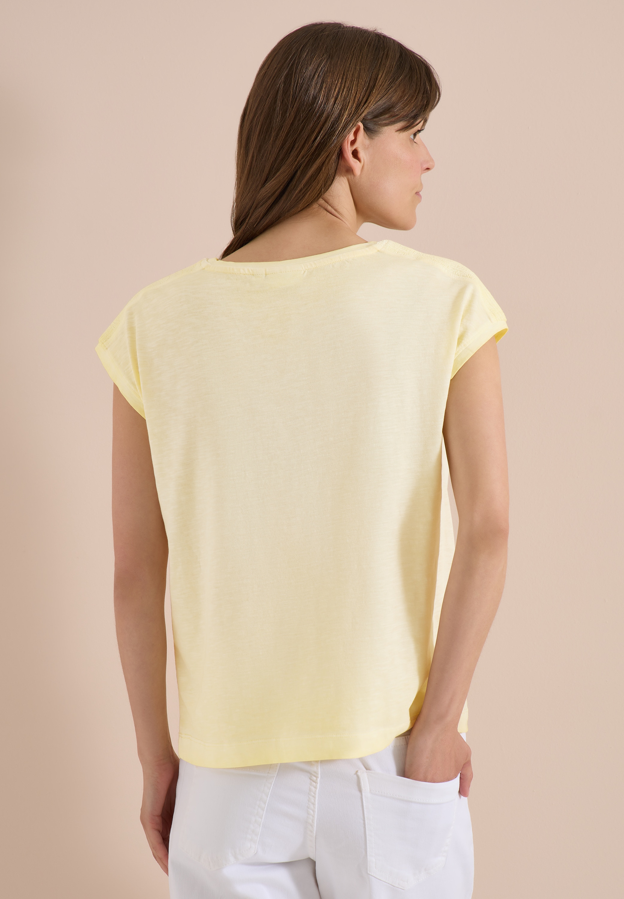 Cecil T-Shirt aus Jersey in Unifarbe