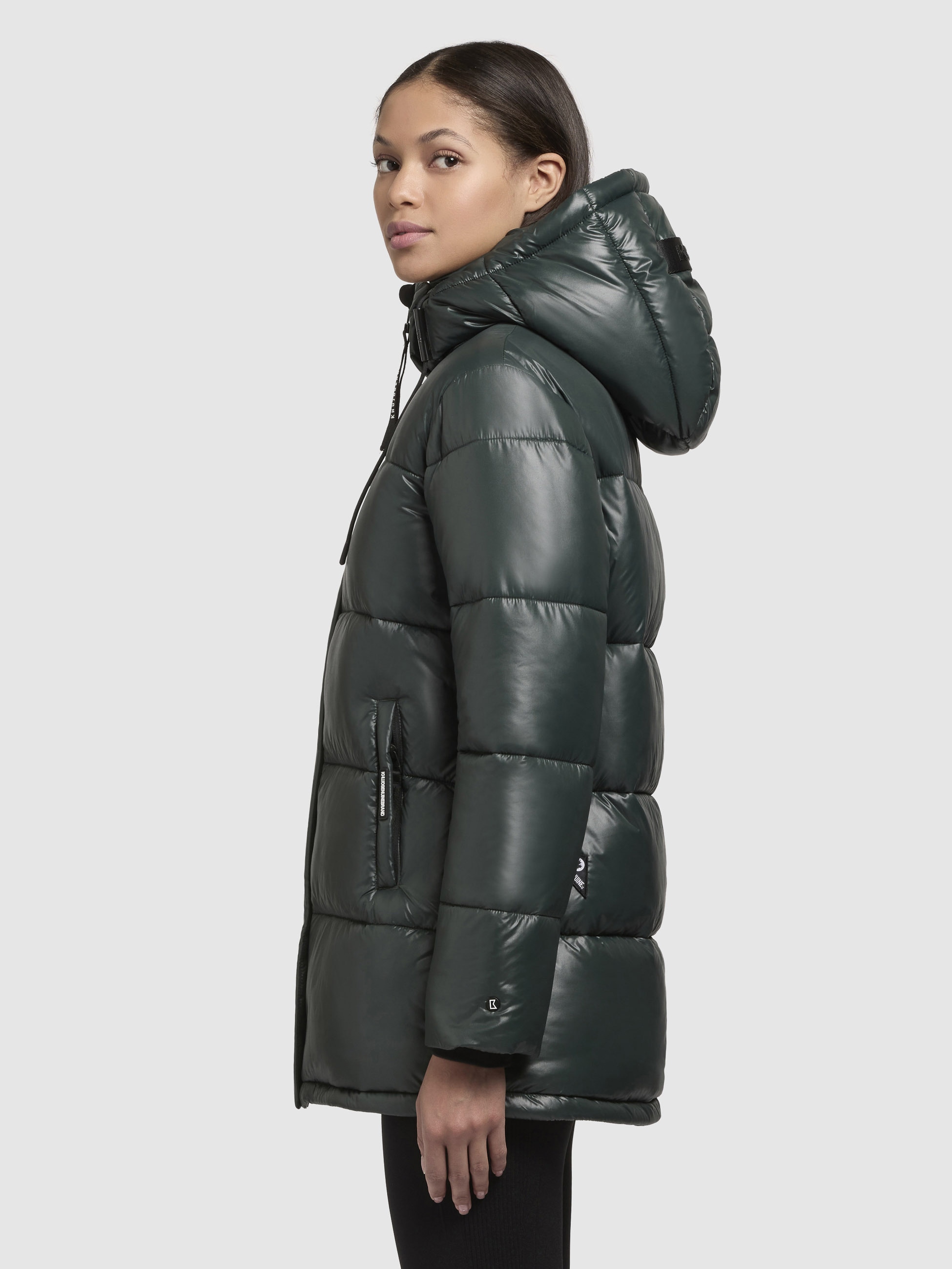 khujo Steppjacke »WORD3 SATIN«, mit Kapuze