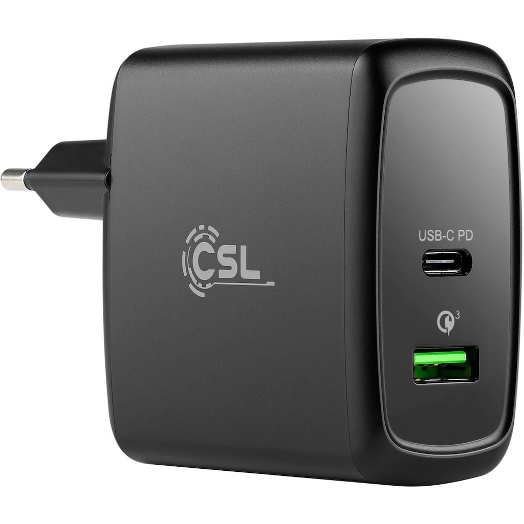 CSL Schnelllade-Gerät »60 Watt 1x USB Type-C, 1x USB Type-A«
