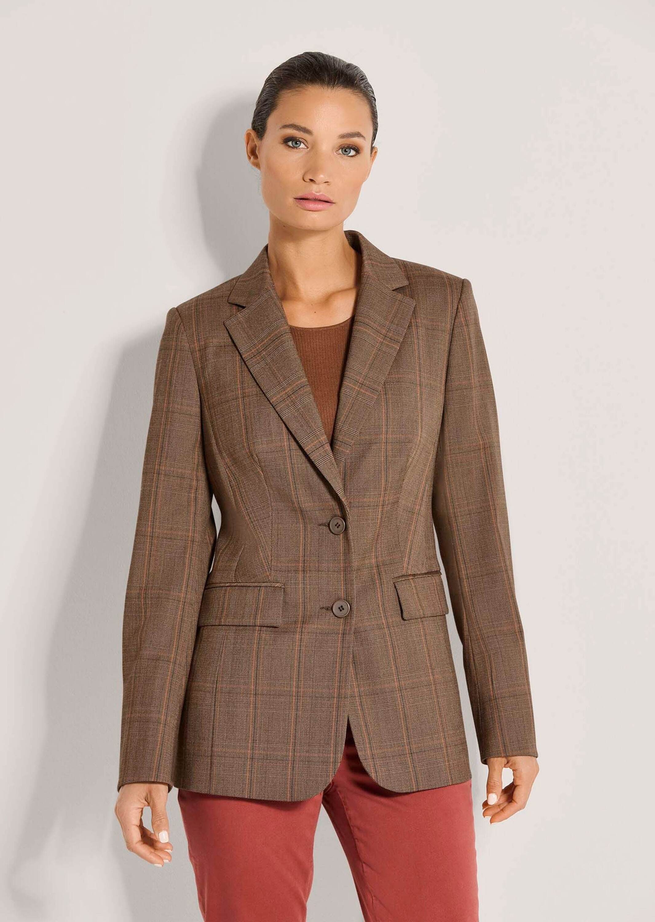 MADELEINE Jackenblazer »Blazer Karierter Blazer im Brit-Chic-Stil«