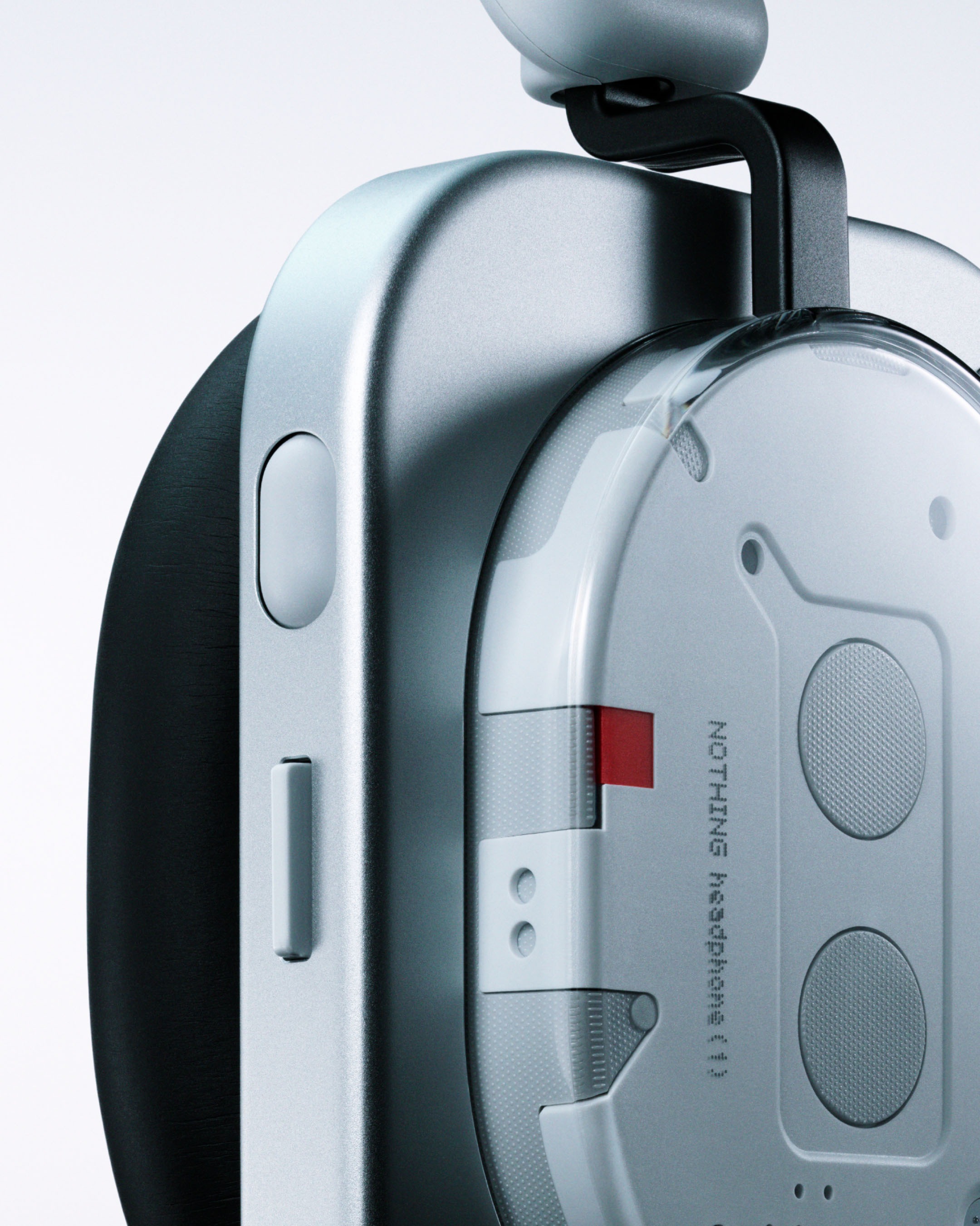NOTHING Kopfhörer »Headphone (1)«, Bluetooth, Active Noise Cancelling (ANC)-Hi-Res-Transparenzmodus-On-Ear-Erkennung