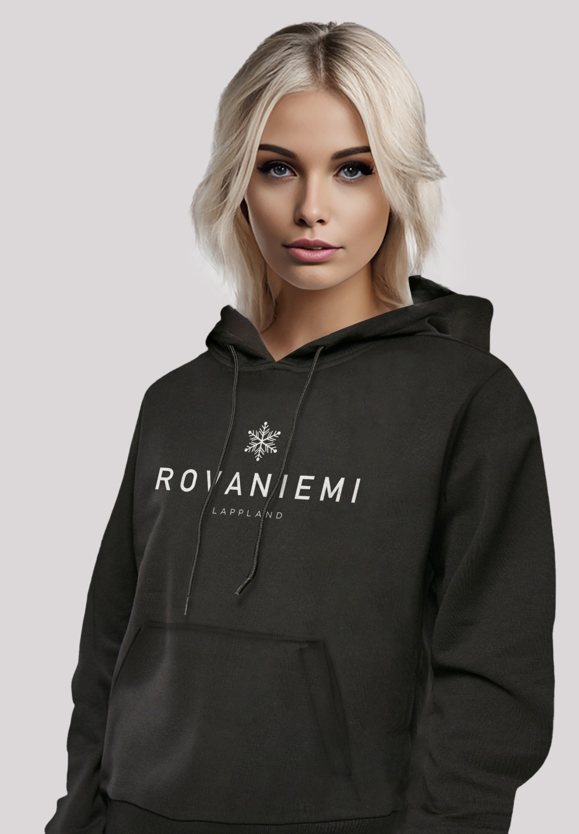 F4NT4STIC Kapuzenpullover »Schneeflocke Winter Lappland«, Weihnachten, Geschenk, Logo