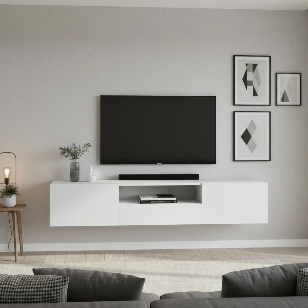 borchardt Möbel Lowboard "Sophia" Breite 200 cm mit 2 Klappen und 1 Schubka günstig online kaufen