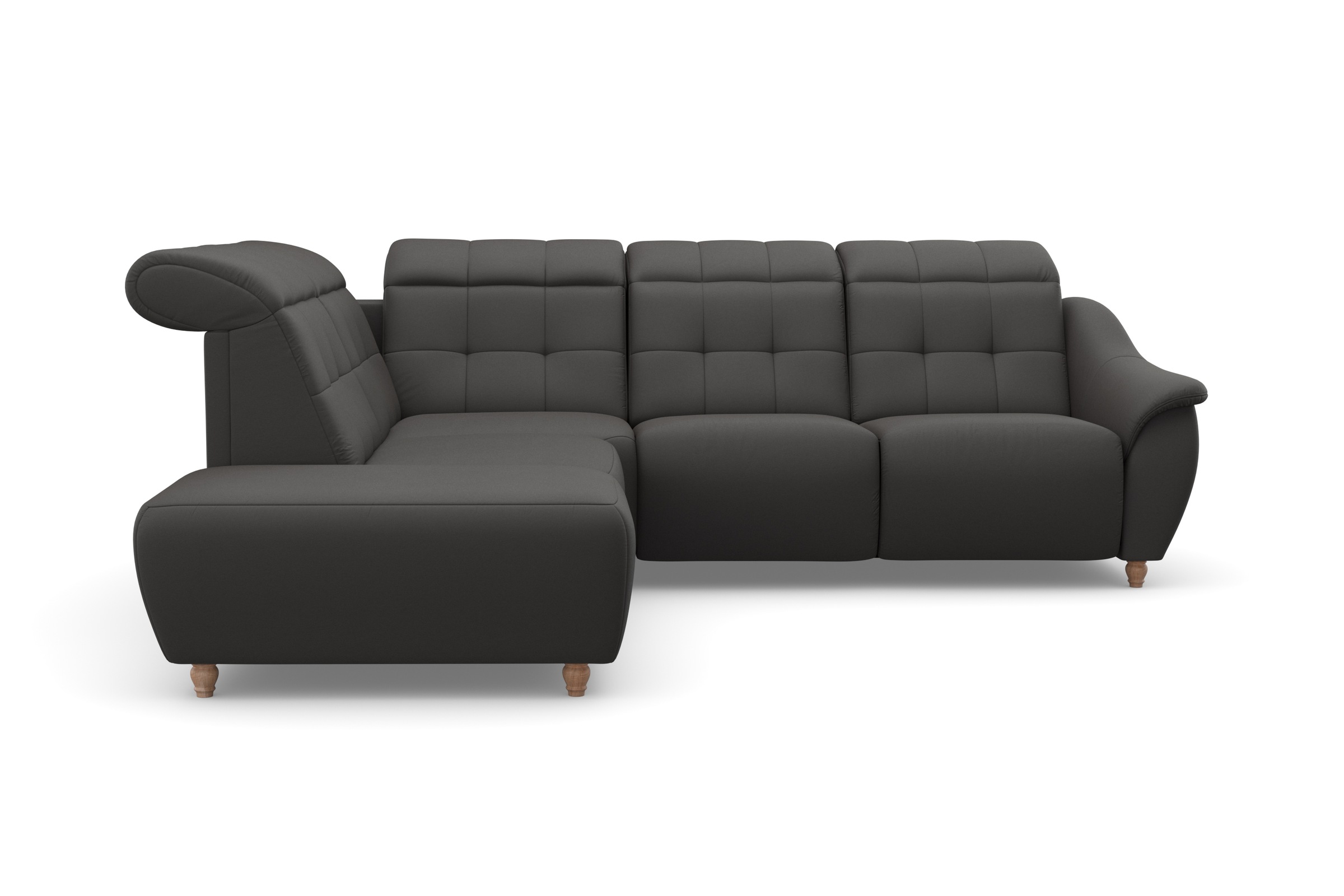 Home affaire Ecksofa »Boston L-Form«, Kopfteilverstellung an jeder Sitzfläche, wahlweise Relaxfunktion