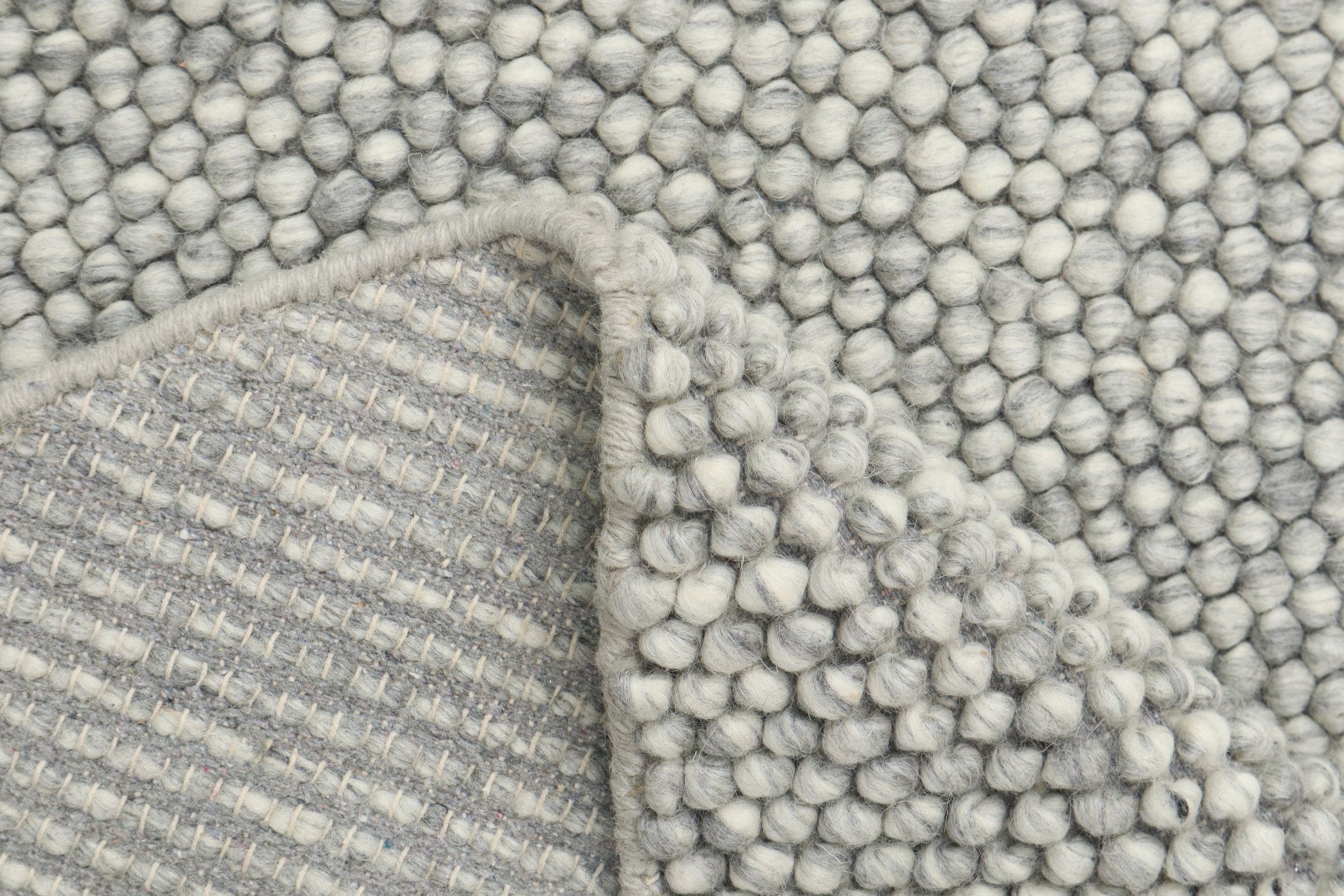 LeGer Home by Lena Gercke Teppich »Ainhoa, handgewebt, Wolle« rund 12 mm Höhe Teppich, Wohnzimmer, Schlafzimmer, Esszimmer