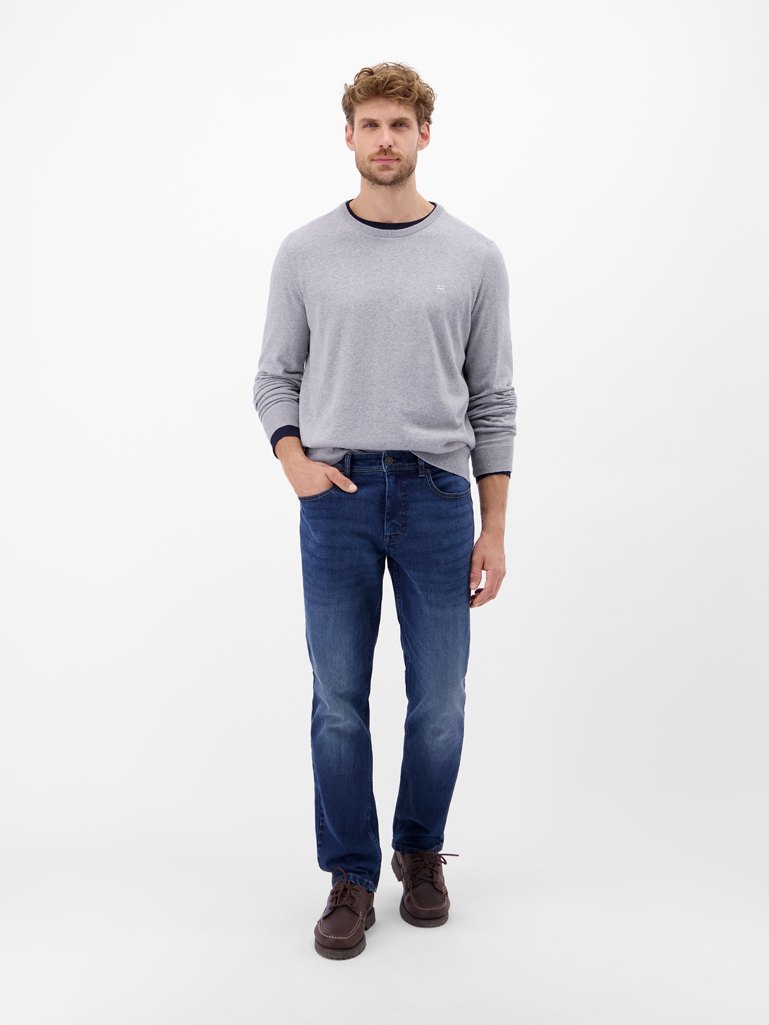 LERROS Strickpullover »LERROS Herren Basic Strickpullover«