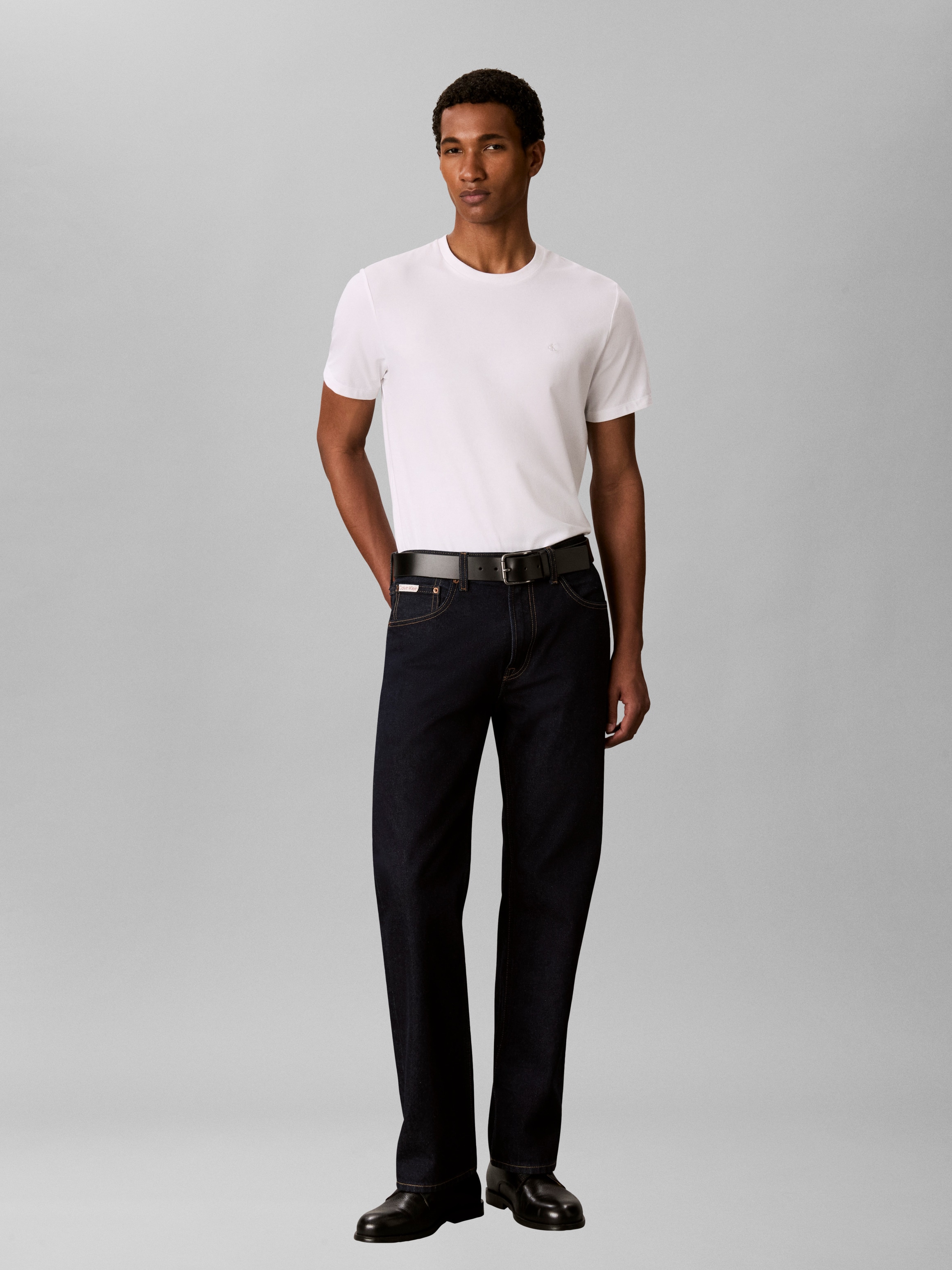 Calvin Klein Jeans T-Shirt »2 Pack SS STRETCH COTTON SLIM TEE« Packung, 2 Rundhalsausschnitt, slim fit