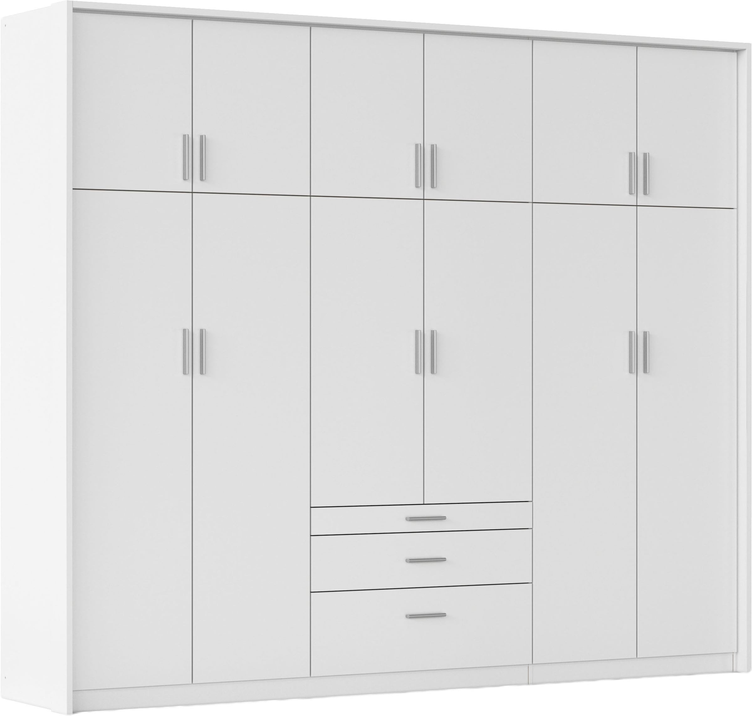 rauch Kleiderschrank "Schrank Drehtürenschrank Garderobe Ankleide Schlafzimmer HILDESHEIM" Breiten: 185/275 cm, Höhe 231 cm, oberste Schublade mit praktischer Facheinteilung MADE IN GERMANY
