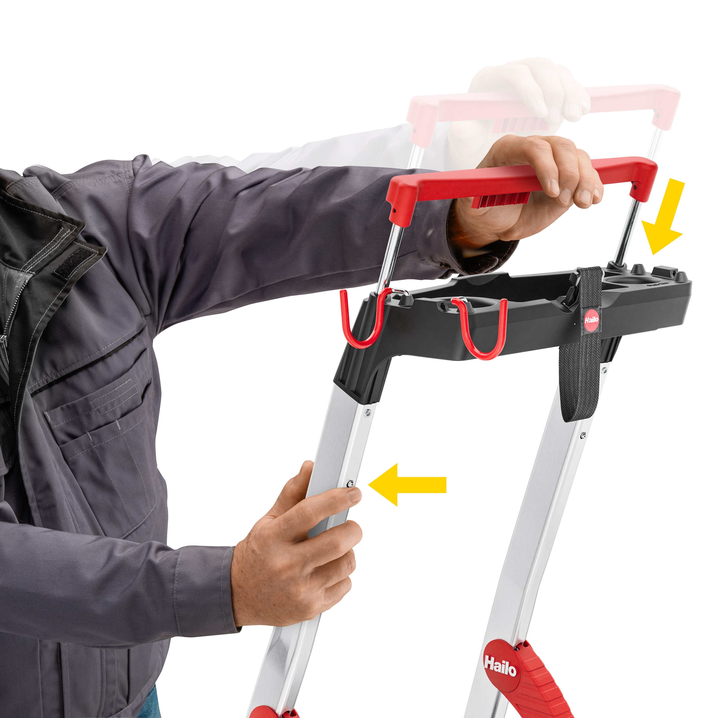 Hailo Stehleiter »L100 TopLine« Alu-Sicherheits-Stehleiter  5 Stufen