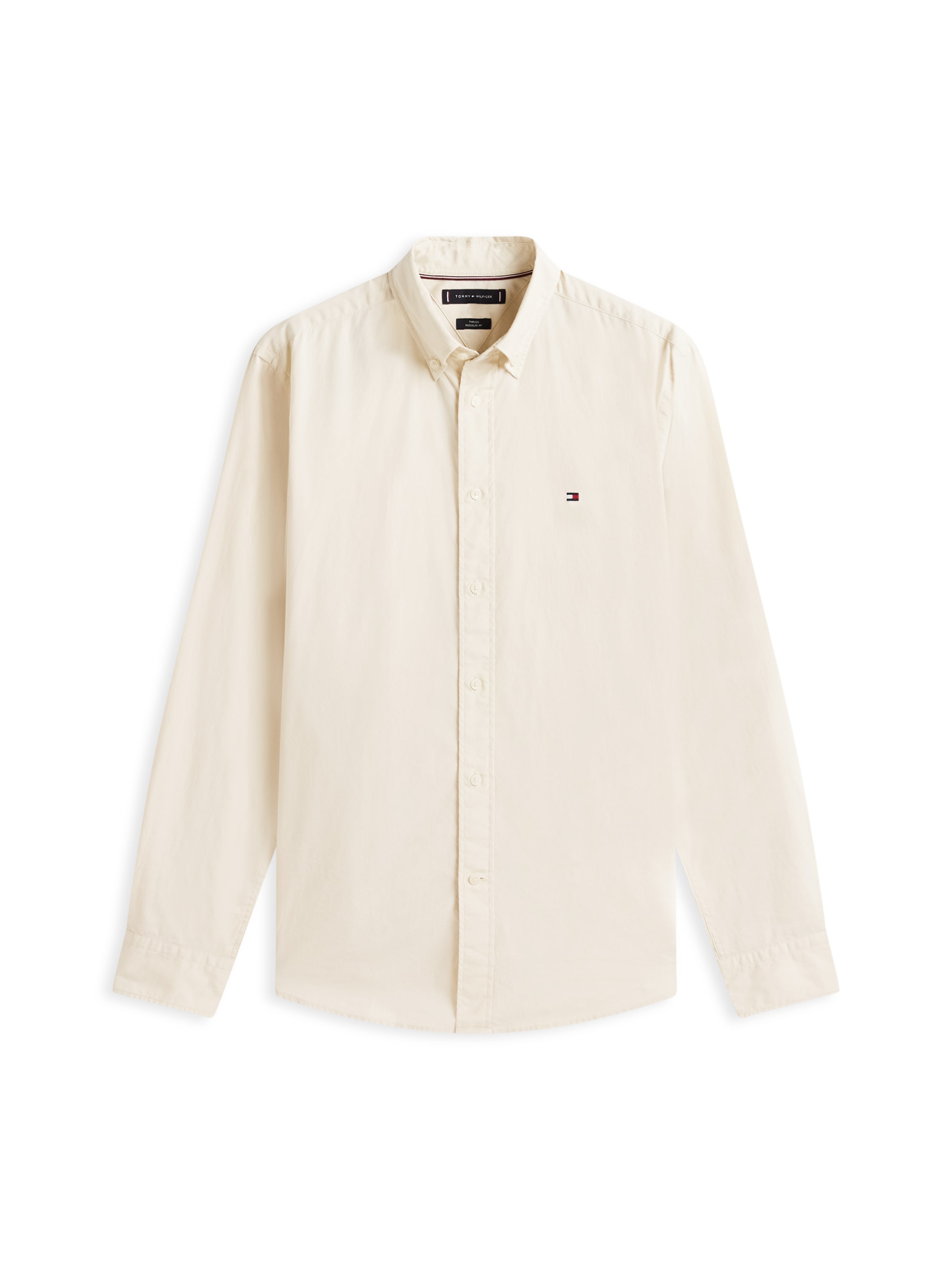 Tommy Hilfiger Businesshemd »FLEX POPLIN SOLID« unifarben, klassisch, regular fit, Baumwolle, Button-down-Kragen