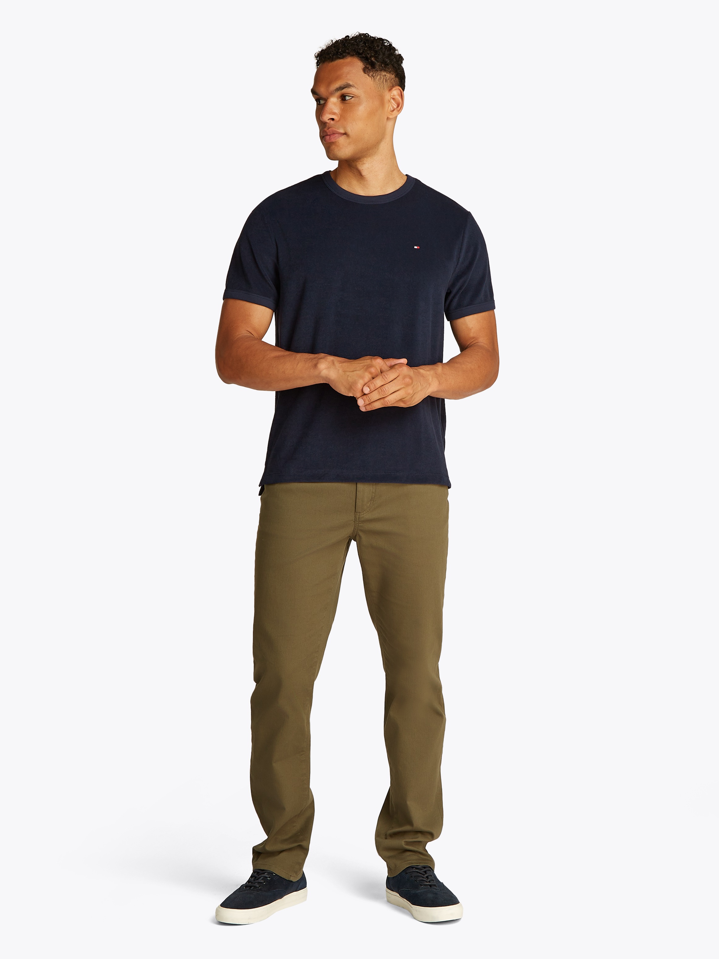 Tommy Hilfiger T-Shirt »TERRY TOWELLING TEE«, aus Frottee Samt