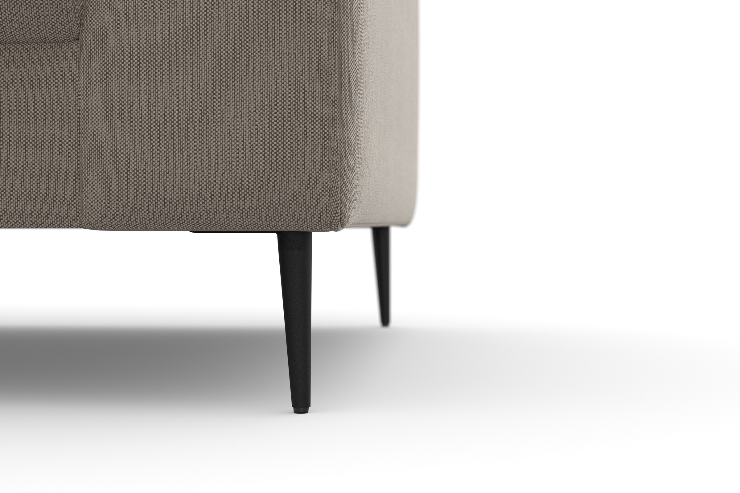 DOMO collection Ecksofa »Modica kompakt und elegant, Breite 244, L-Form«, moderne Optik mit extrabreiter Recamiere, auch in Cord
