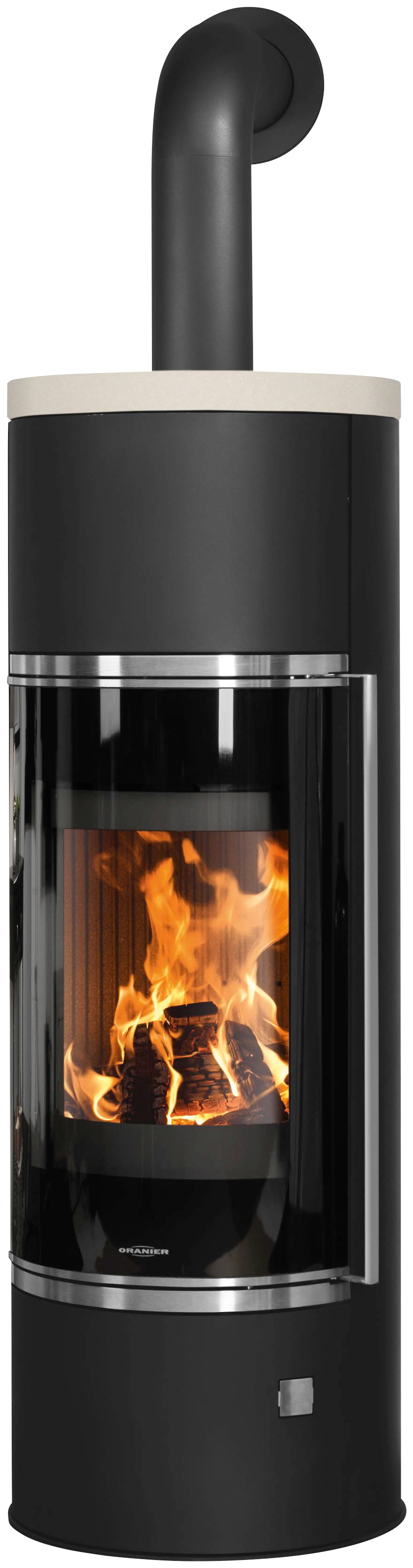 ORANIER Kaminofen "»Arena Aqua 2.0«", beige, Wohnzimmer, Kaminöfen, wasserführend, Abdeckplatte aus Kalkstein, Cream