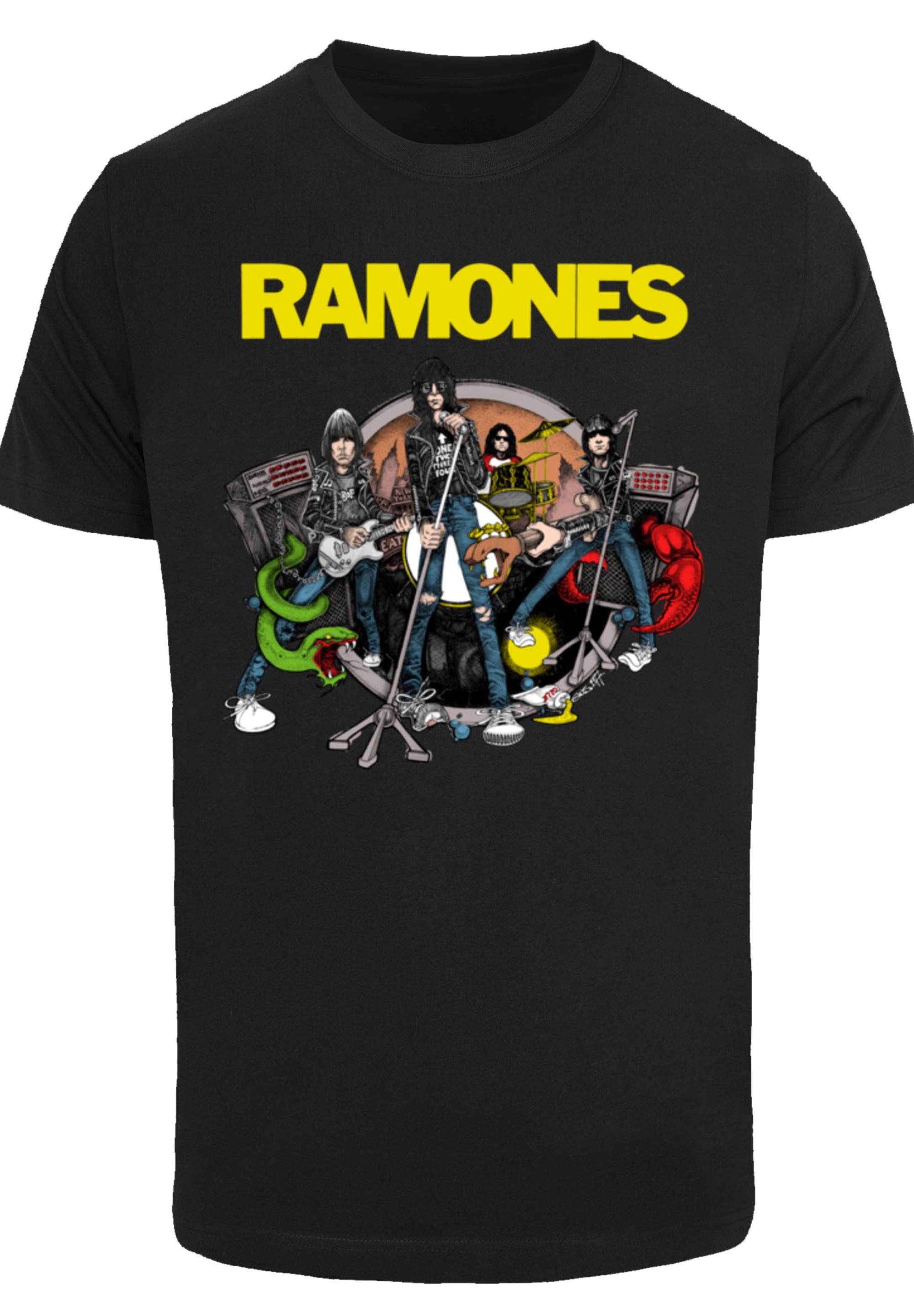 F4NT4STIC T-Shirt »Ramones Rock Musik Band Road To Ruin«, Premium Qualität, Band, Rock-Musik