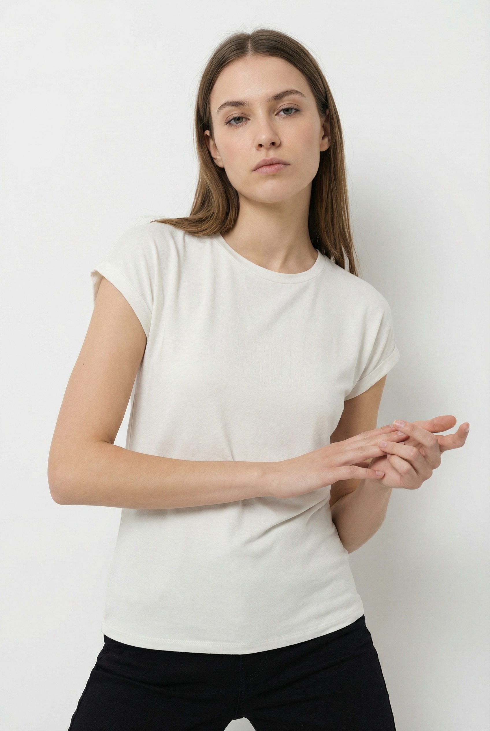 Vero Moda Kurzarmpullover "VMBRIANNA SS O-NECK PULLOVER BOO REP" mit übersc günstig online kaufen