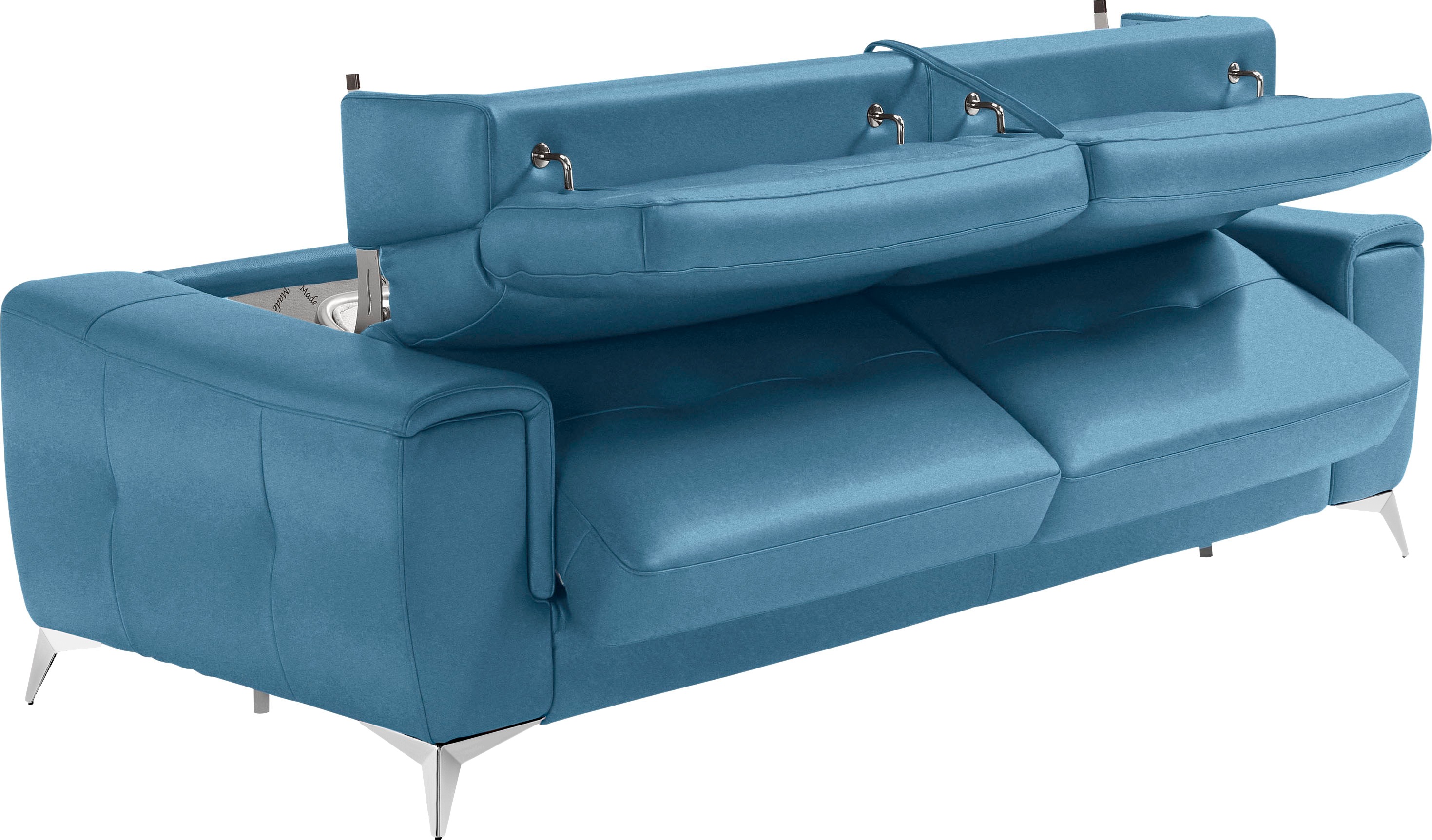 Thumbnail - Egoitaliano Schlafsofa "Francine, Designsofa, Loungesofa mit Dauerschlaffunktion, Bettfunktion", hochwertiger Metallbett...
