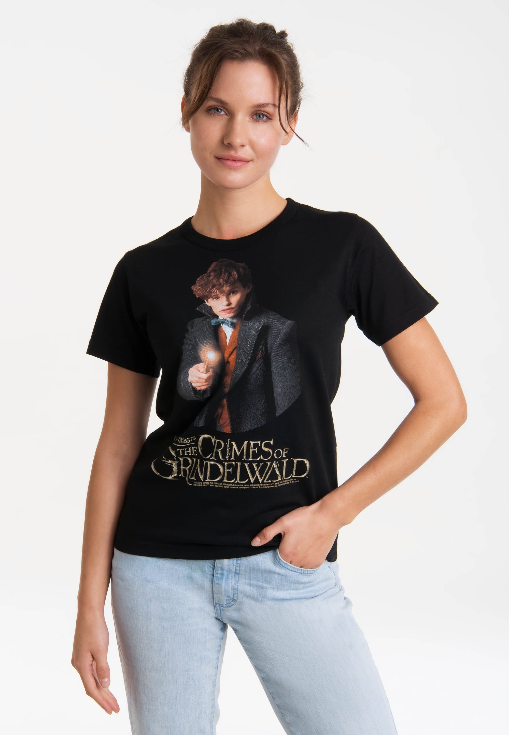 LOGOSHIRT "Fantastic Beasts – Newt Scamander" mit lizenziertem Print
