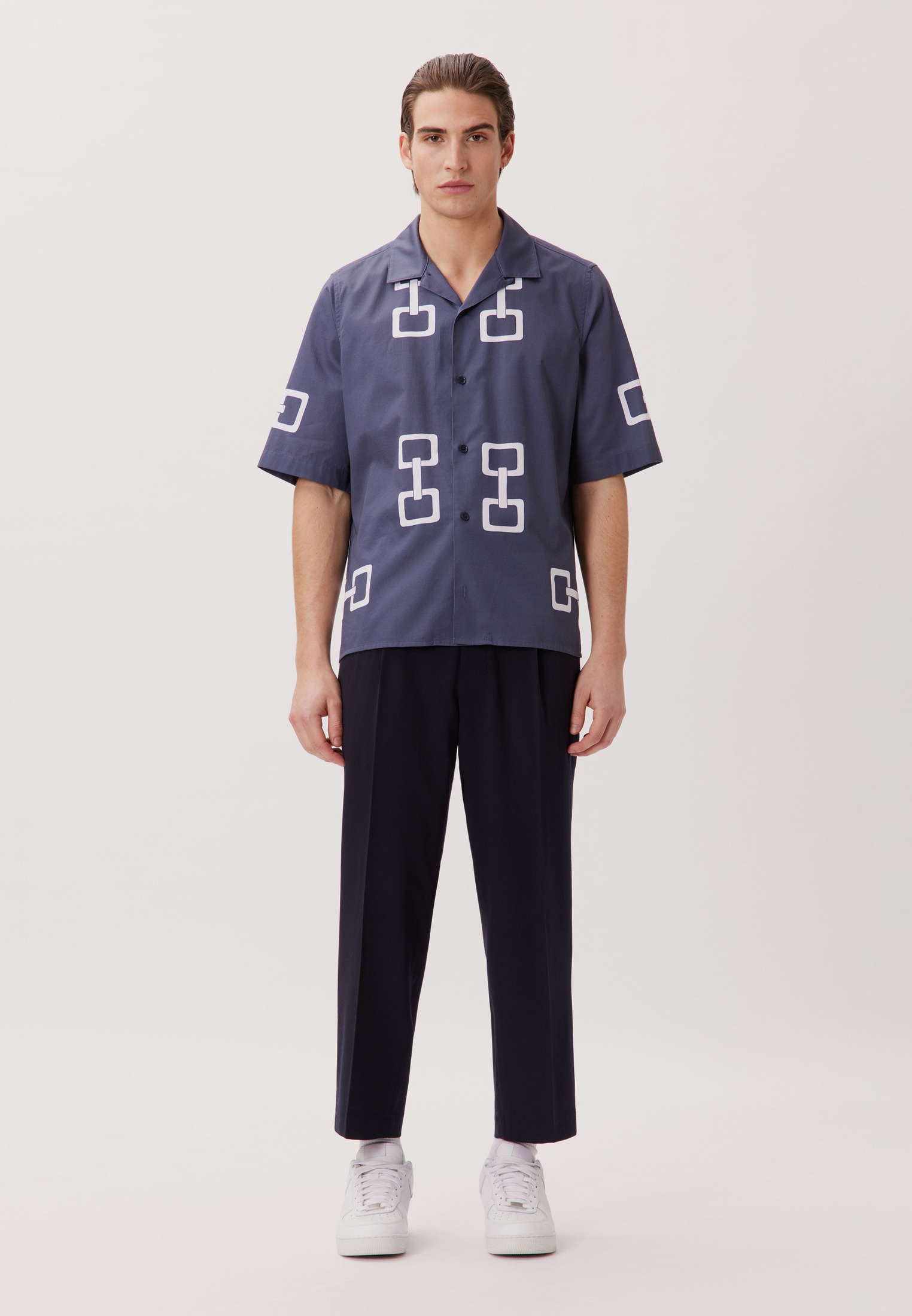 studio seidensticker "Studio" Regular 1/2 Reverskragen Druck günstig online kaufen