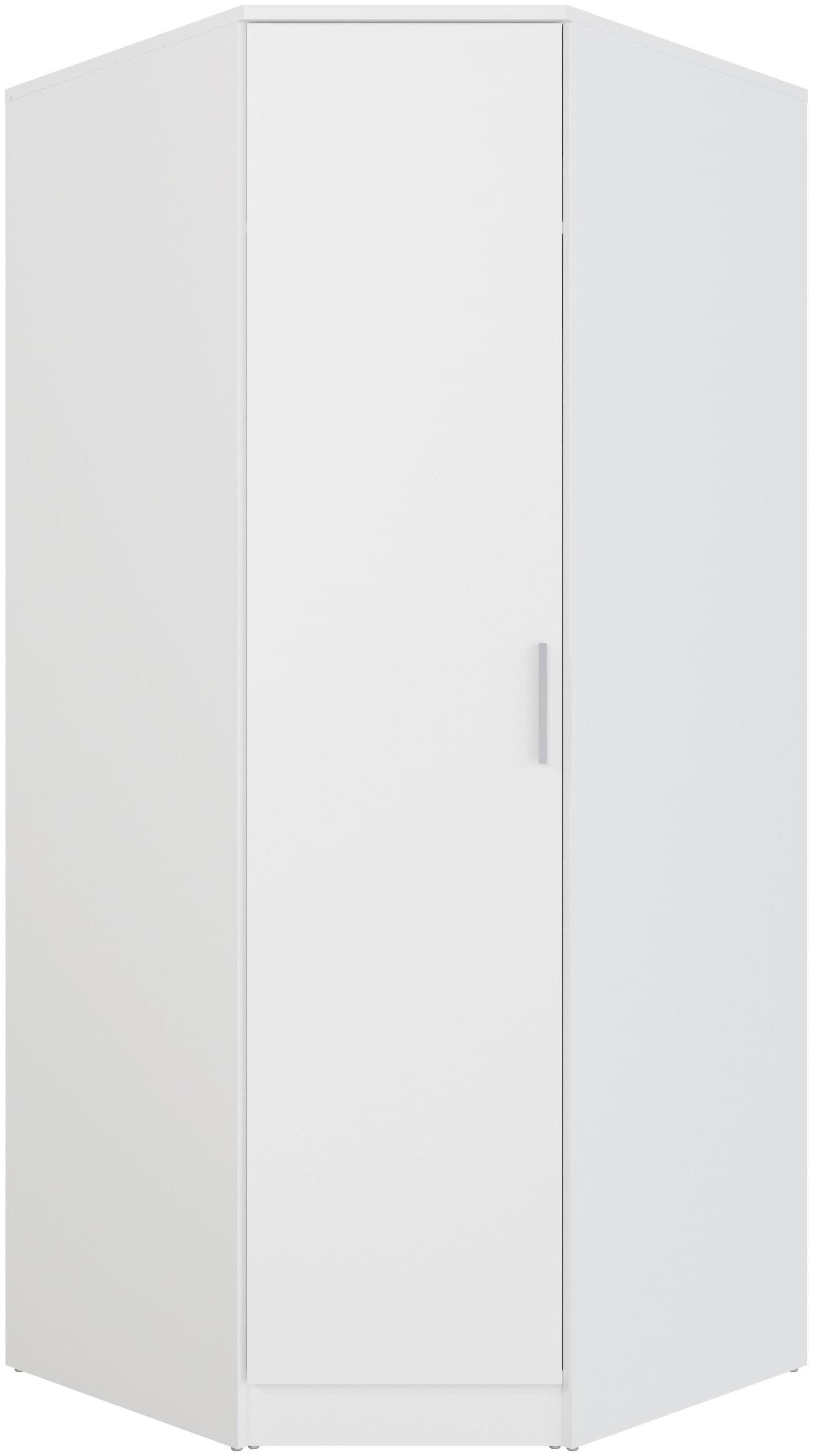 FORTE Eckkleiderschrank "Kleiderschrank, perfekte Ecklösung, einfache Montage" B/H/T 80,4/181/80,4, perfekte Ecklösung, FSC