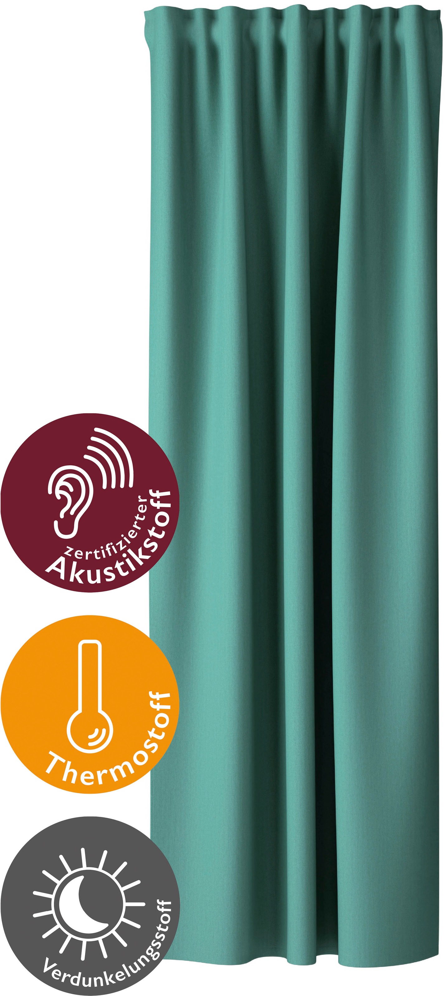 HOMING Verdunkelungsvorhang "Galdin" verdeckte Schlaufen 1 Stk. tlg. Fertig günstig online kaufen