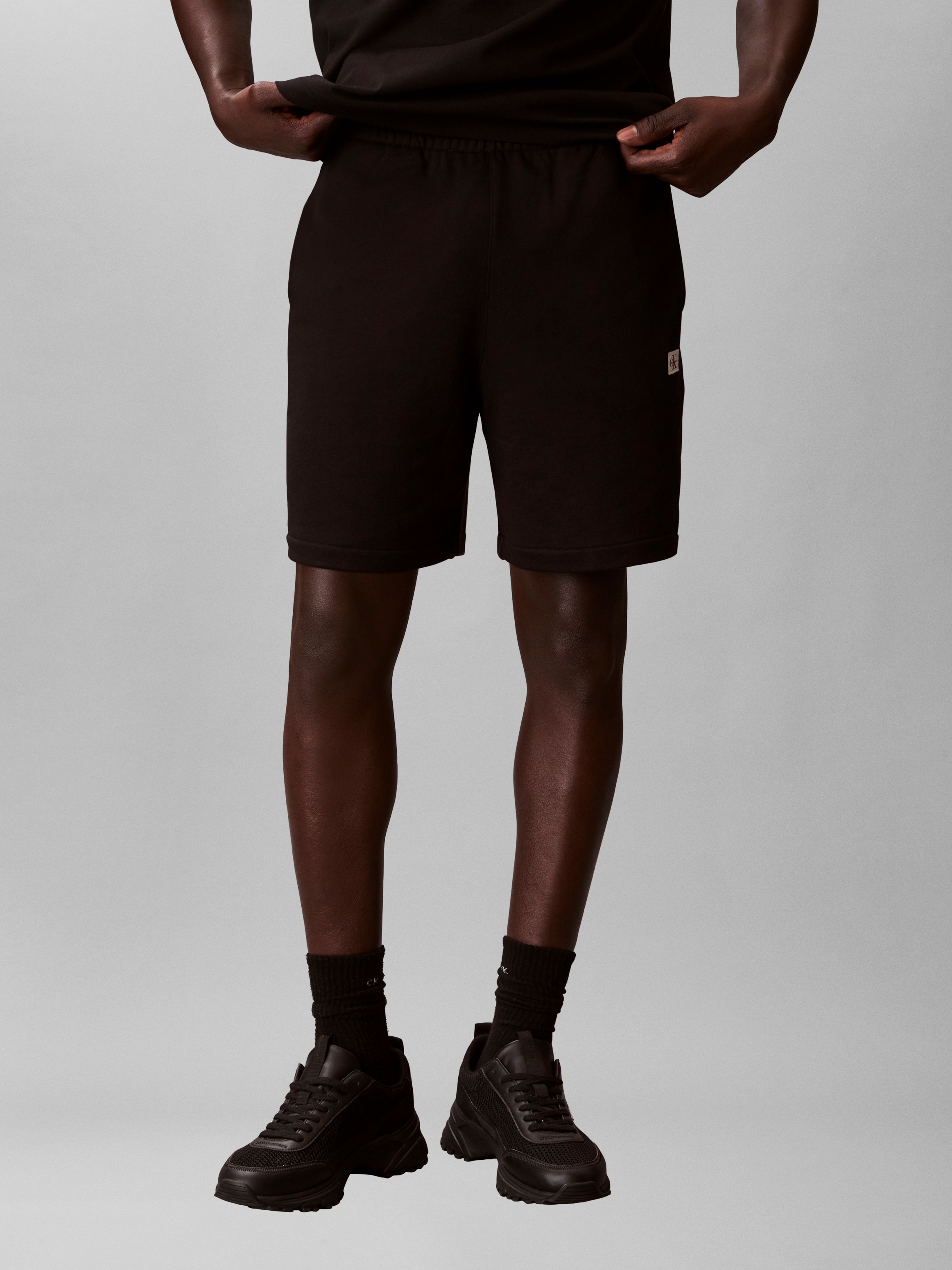 Calvin Klein Jeans Sweatshorts Regular Fit, Logo-Badge, Seitentaschen günstig online kaufen