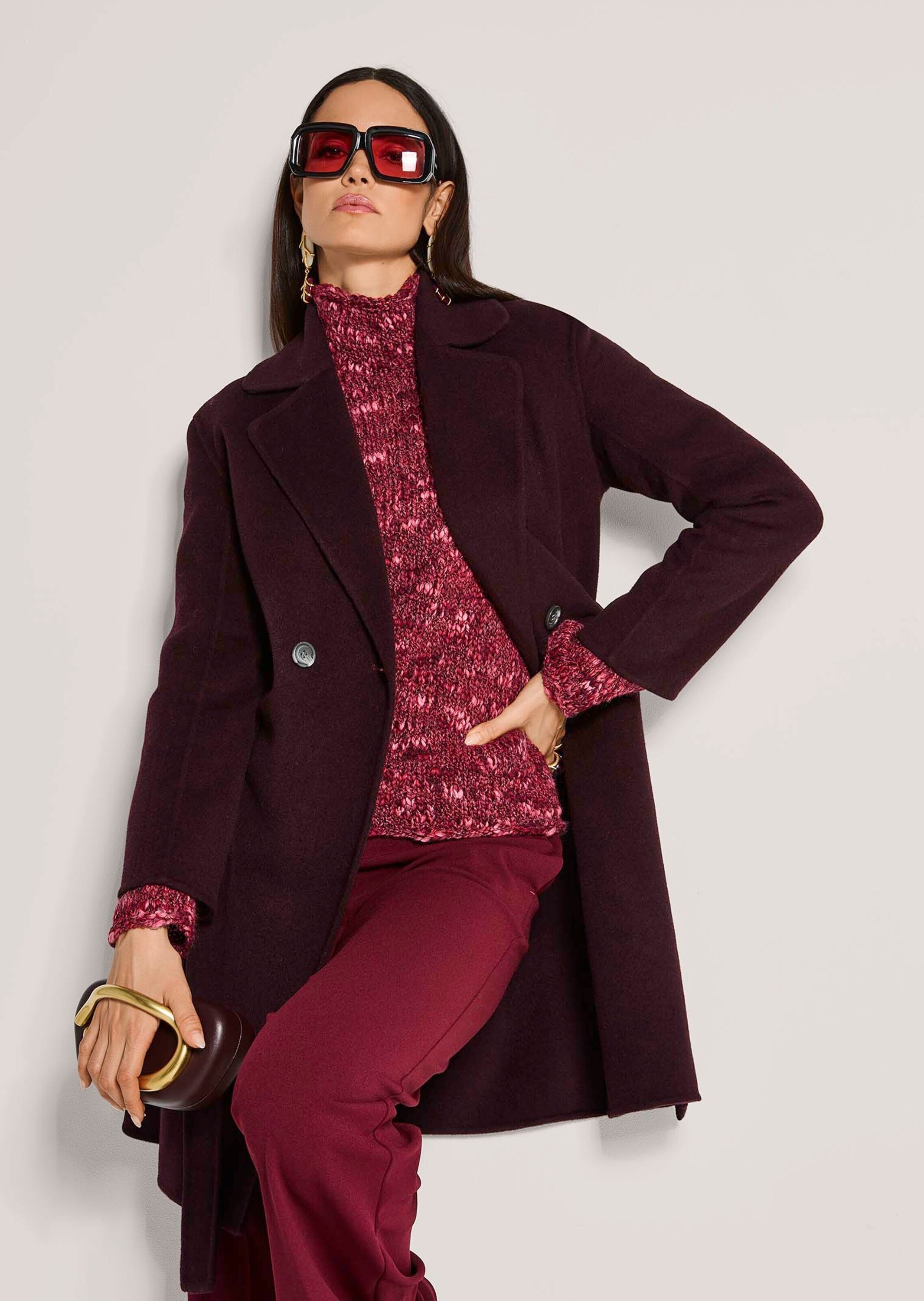 MADELEINE Langmantel »Doubleface-Mantel Eleganter Zweireiher mit Reverskragen«