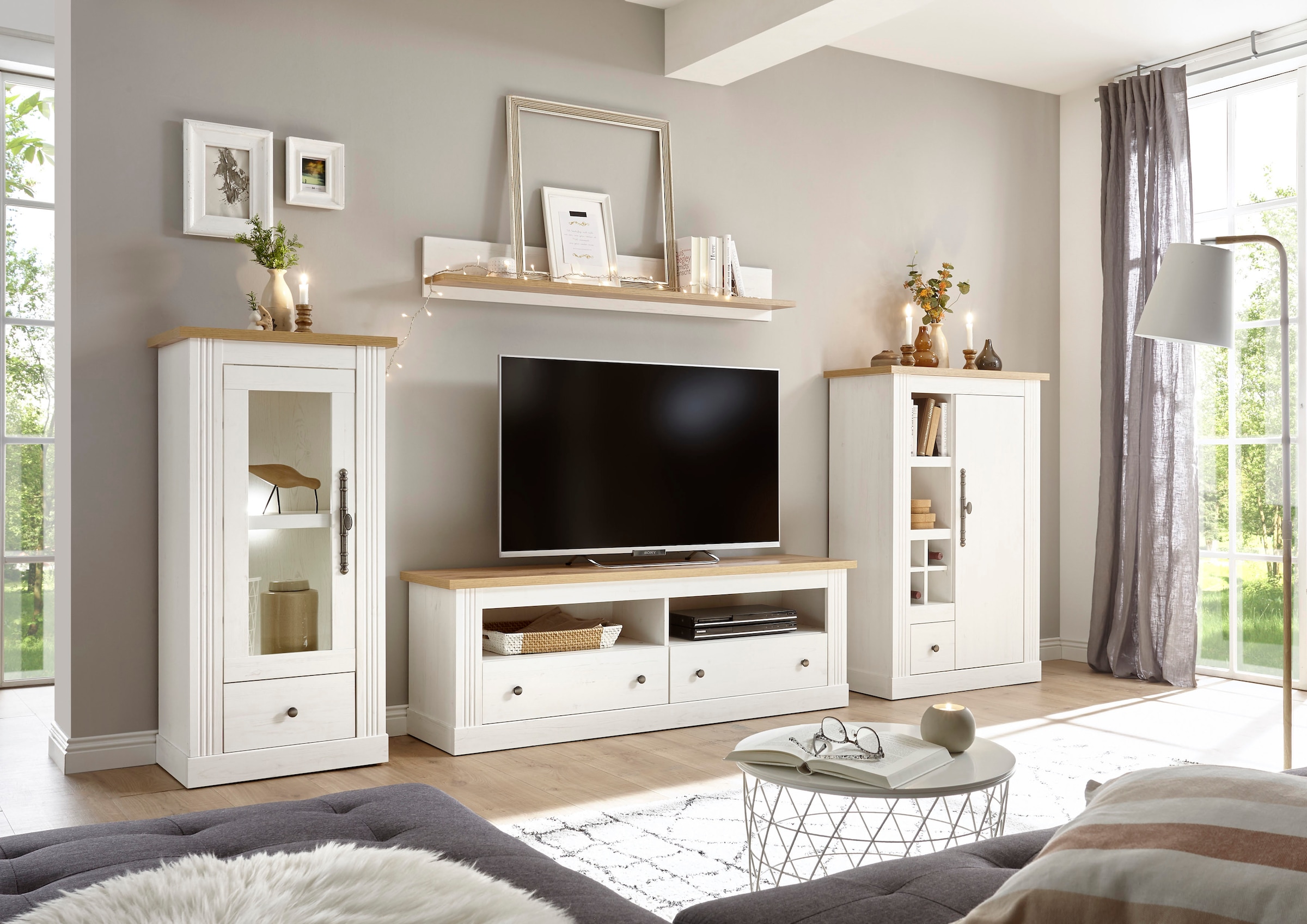 OTTO home Wohnwand "Westminster BESTSELLER" Set, Vitrine, Lowboard, Kommode günstig online kaufen