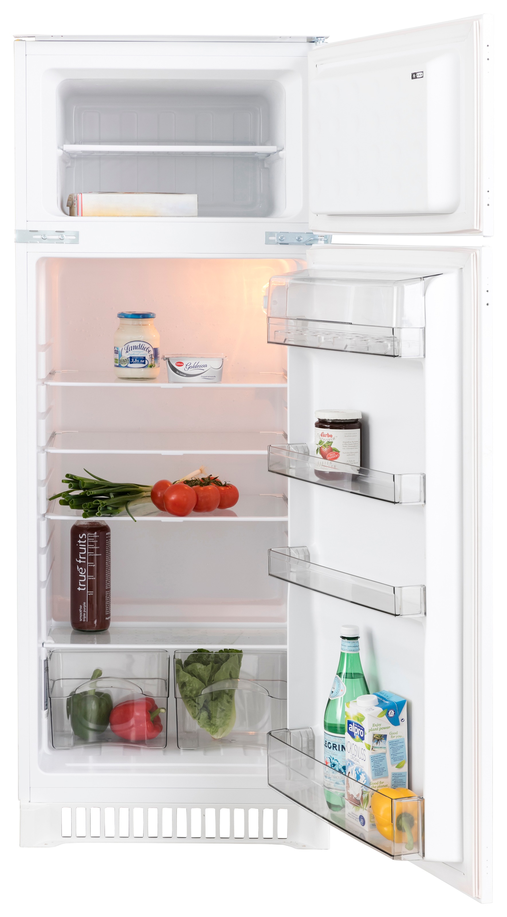 wiho Küchen Küchenzeile »Cali«, mit E-Geräten und Kühl-Gefrierkombination, Breite 280 cm