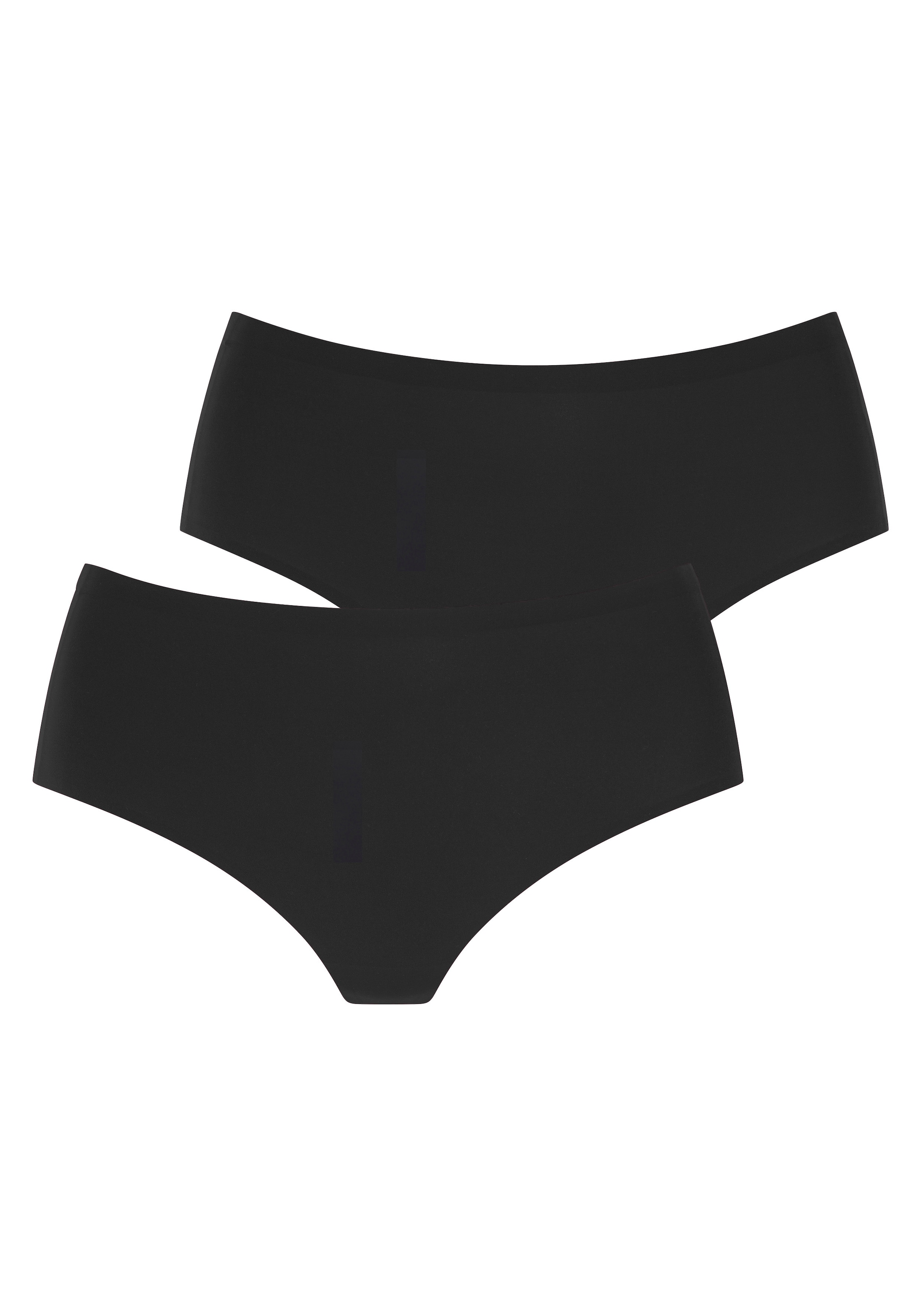 LASCANA High-Waist-String "Superstretch" 2er-Pack, nahtlose Verarbeitung, leichte Mikrofaserqualität