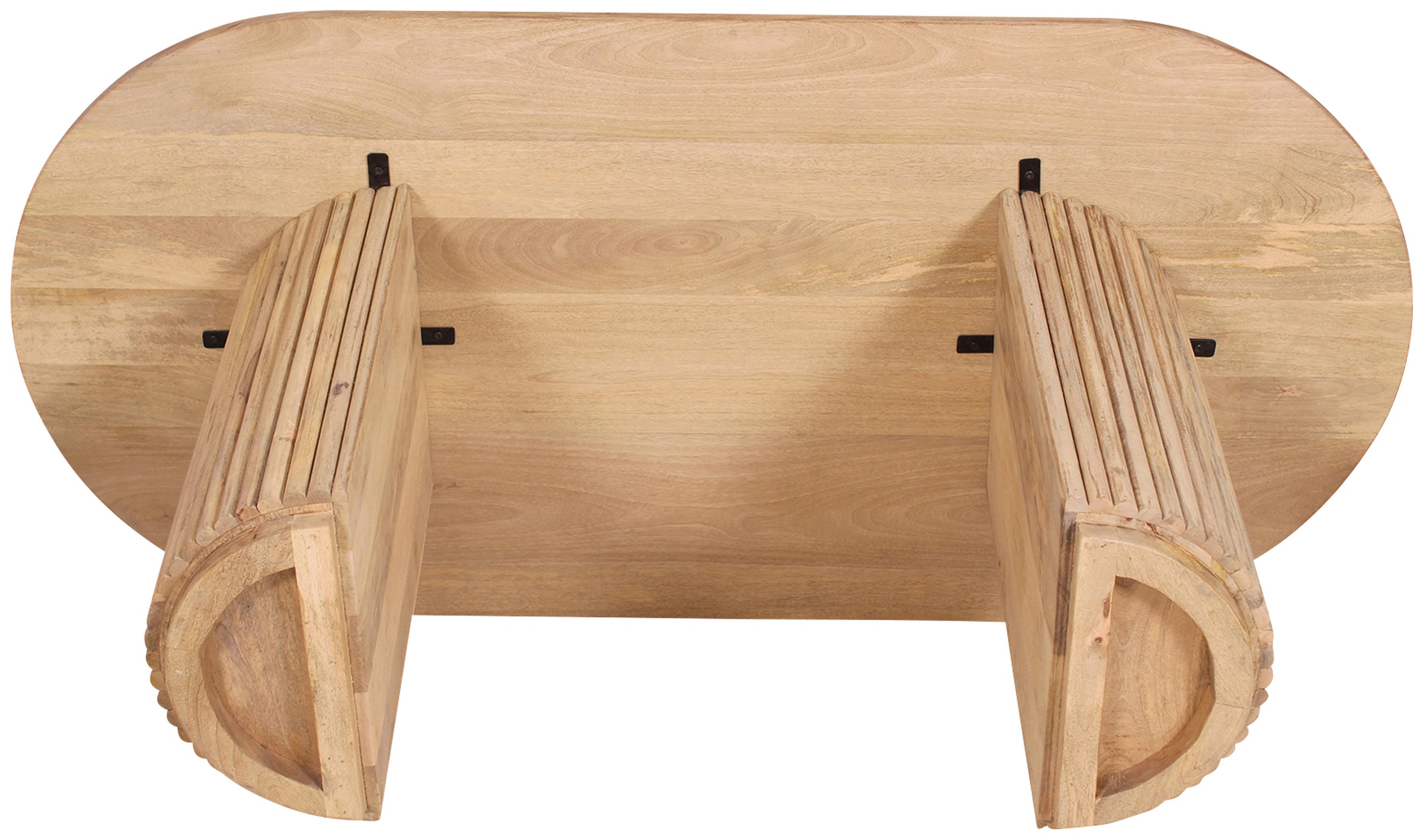Esstisch SIT "Moderner Esstisch im Ribbed‑Design – Massiver Mangoholz‑Tisch", beige (natur, natur, natur), B:180cm H:73cm T:90cm, Tische, Esstisch, Massiver Mangoholz‑Esstisch mit eleganter Maserung 3
