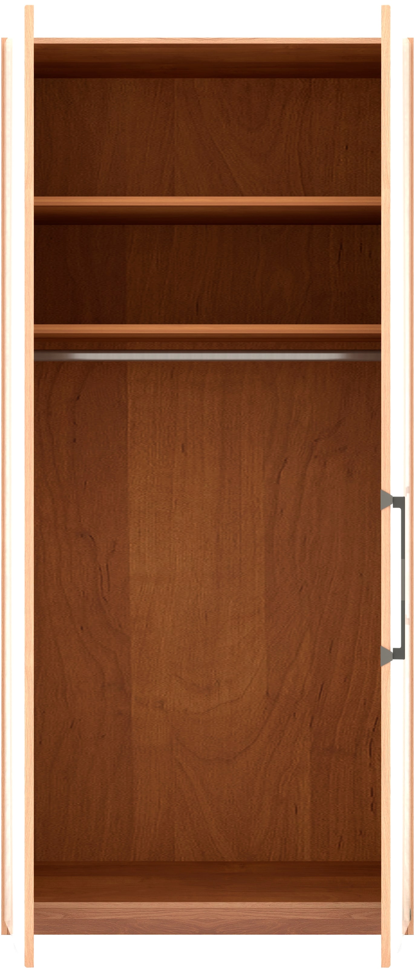 Musterring Drehtürenschrank »Sorrent, Kleiderschrank, Schrank, teilmassiv Eiche«, (mit Türdämpfern, in 5 Breiten & 2 Höhen, extra Böden, MADE IN GERMANY), Türen Eiche massiv oder als Parsol-Bronze-Spiegel, verschiedene Maße